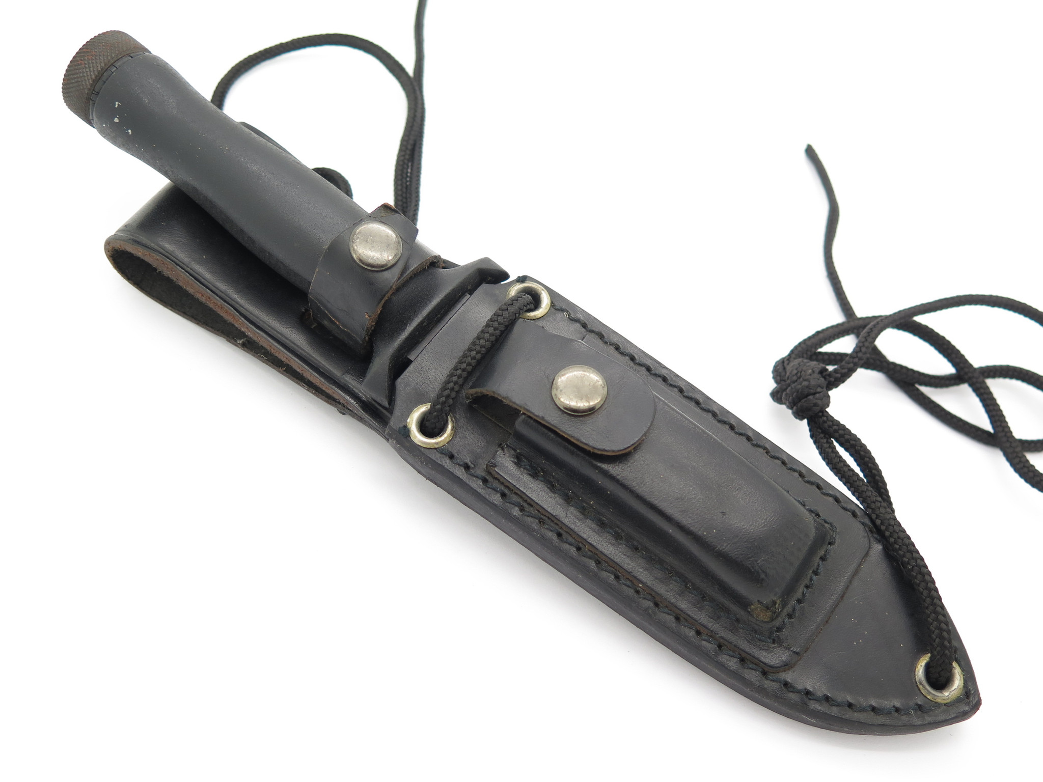 Vtg 1980s Explorer Seki Japan Black Night Raider Fixed Blade
