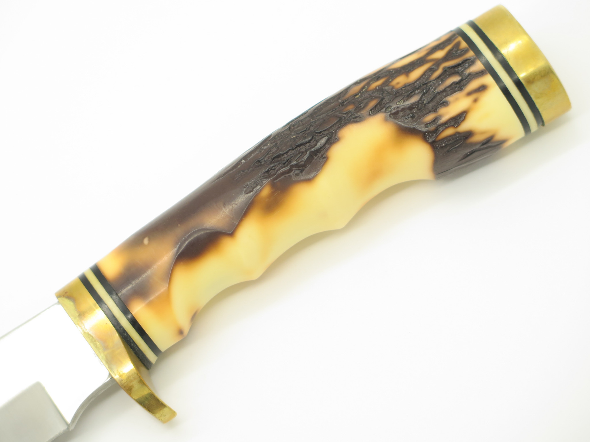 Vtg Schrade Uncle Henry 153UH USA Golden Spike Fixed 5