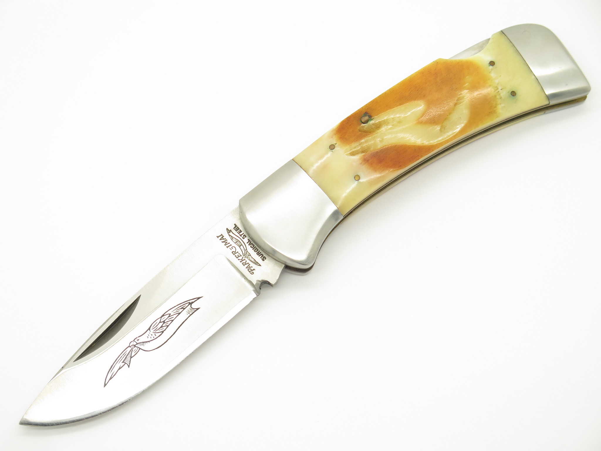 Vtg 1982-84 Parker Imai K-539 Seki Japan 2nd Cut Stag Folding