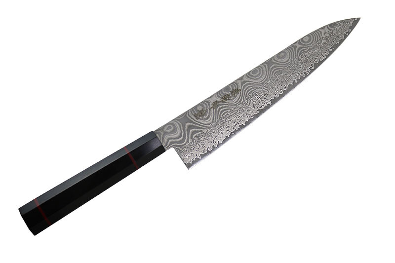Kanetsune Seki Japan KC-812 Namishibuki Damascus 210mm Kitchen
