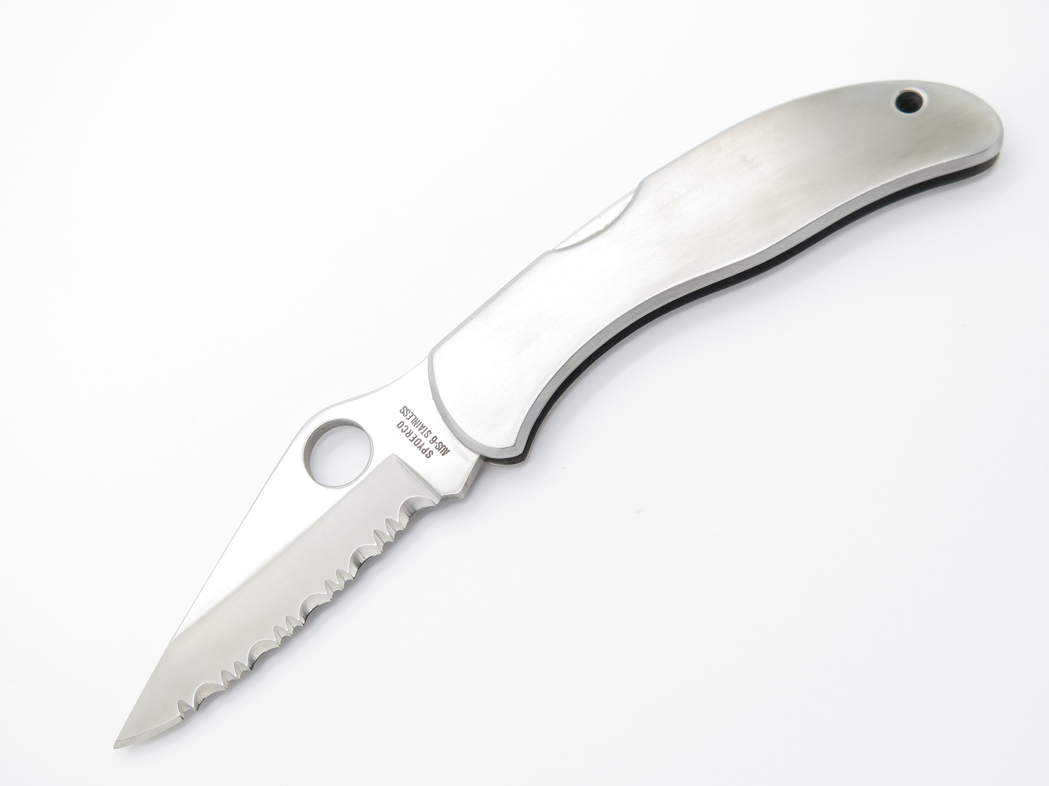 Vtg Spyderco C05 Standard Seki City Japan Stainless Folding