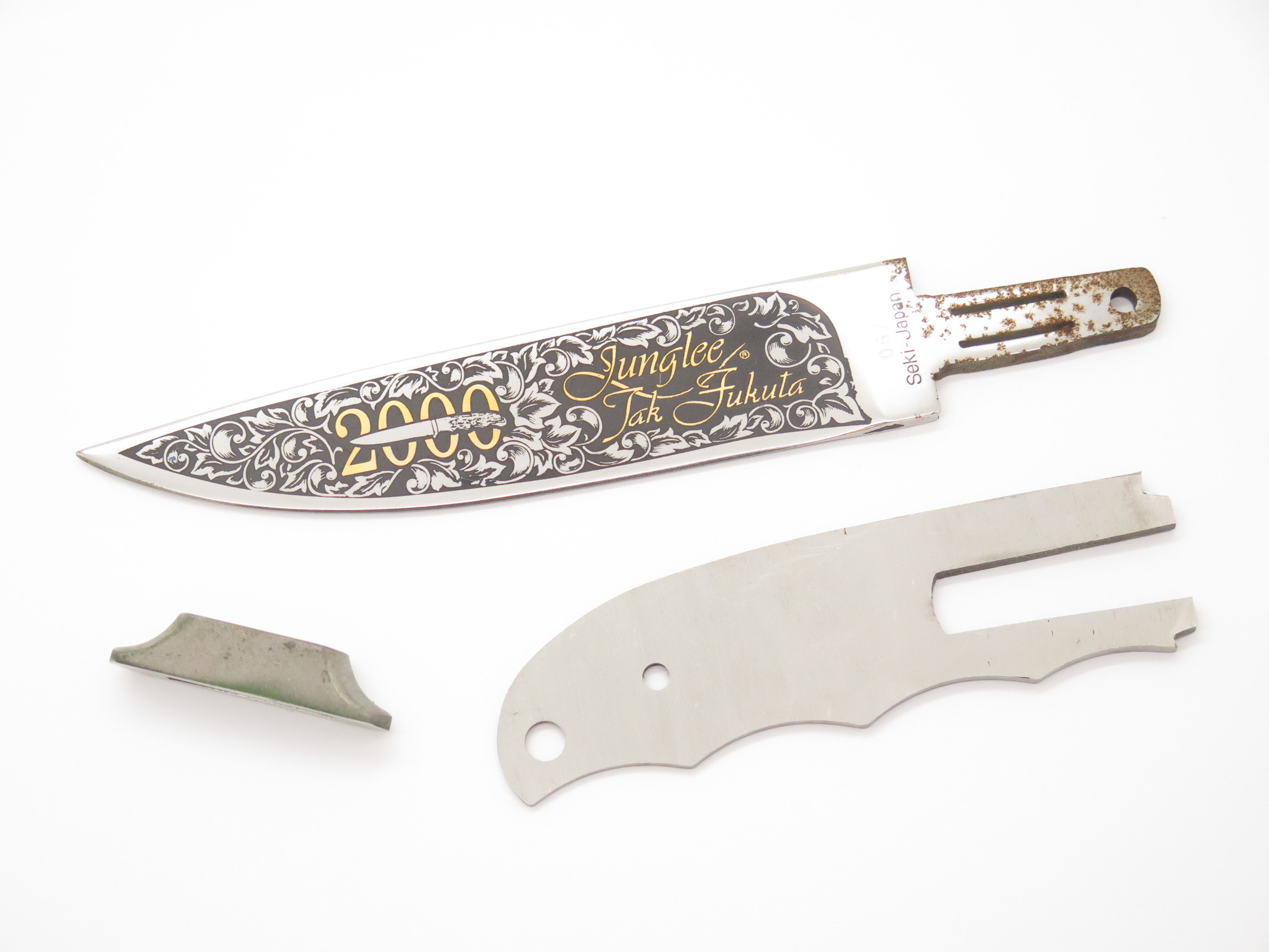 Vtg Junglee 2000 ATS-34 Seki Japan Tak Fukuta Fixed Knife Making