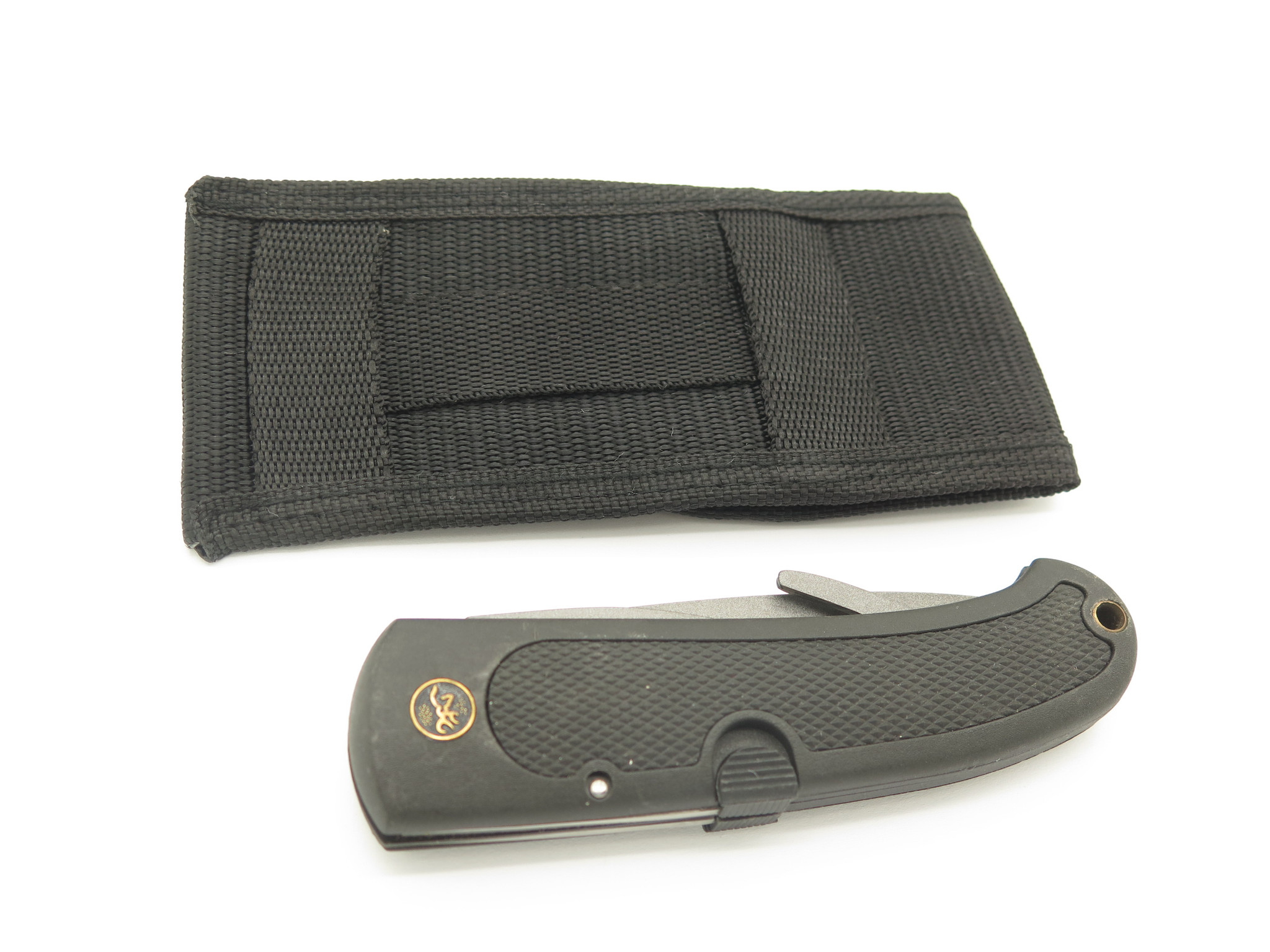 Vtg Browning 608 Kodiak FDT Seki Japan Black Guthook Folding