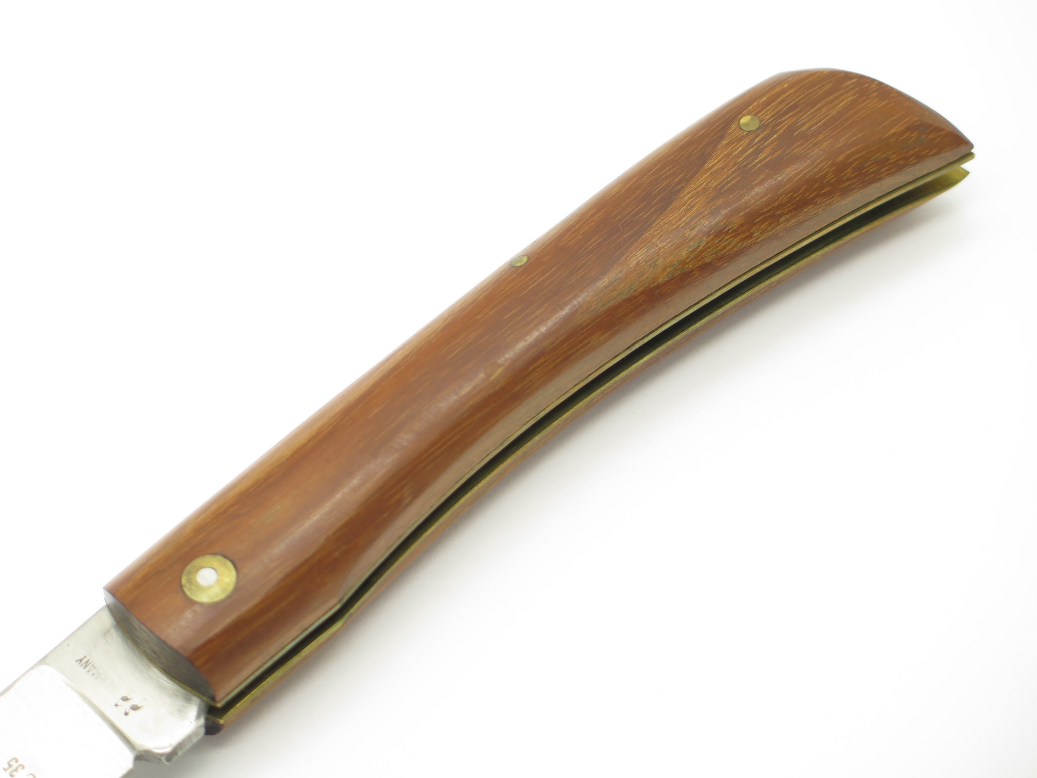 Vtg Kissing Crane KC35 Robert Klaas Large Wood Handle Folding