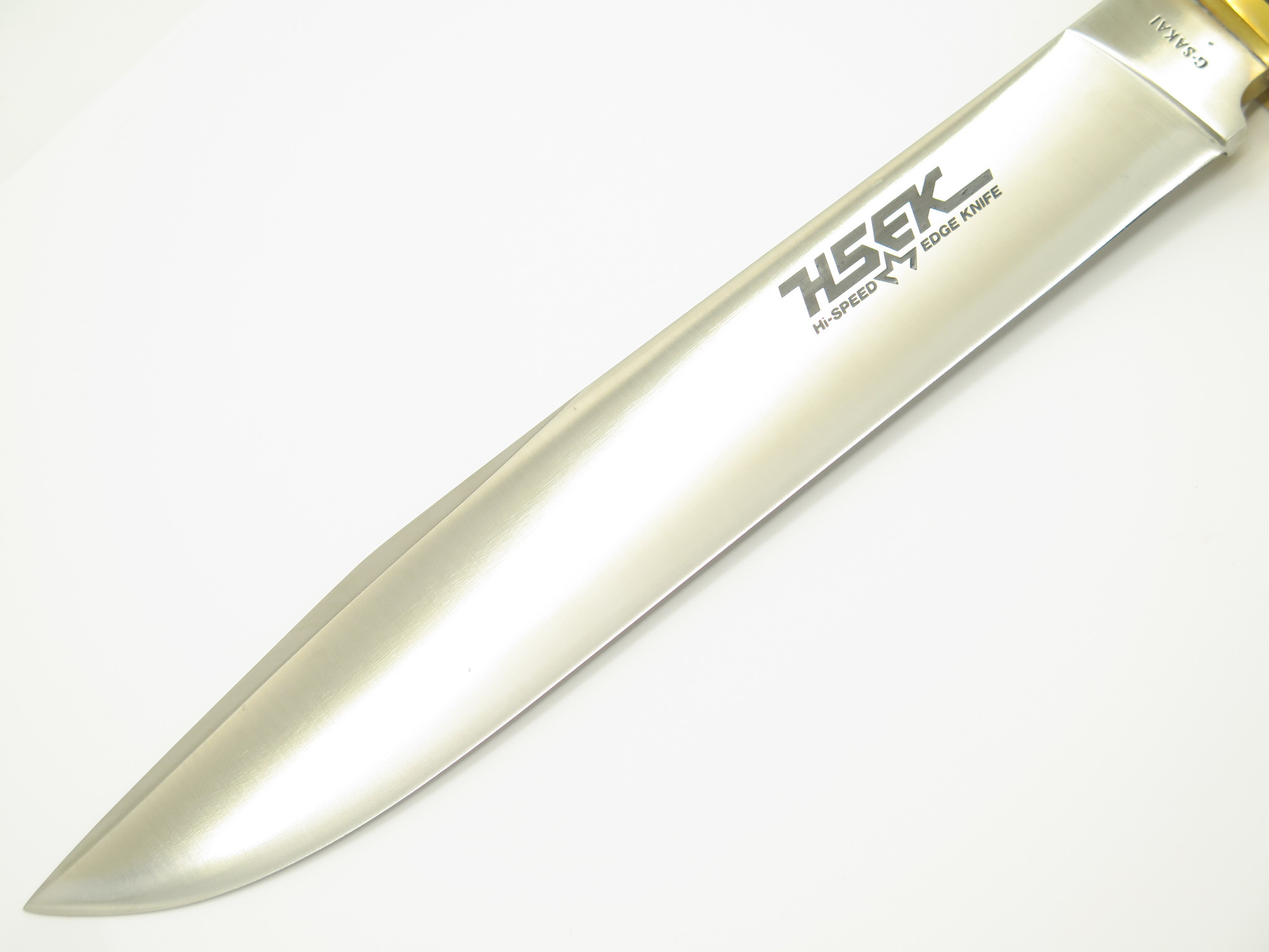 Vtg Custom G Sakai HSEK Hi-Speed Edge Knife Fixed 9.5 Blade 
