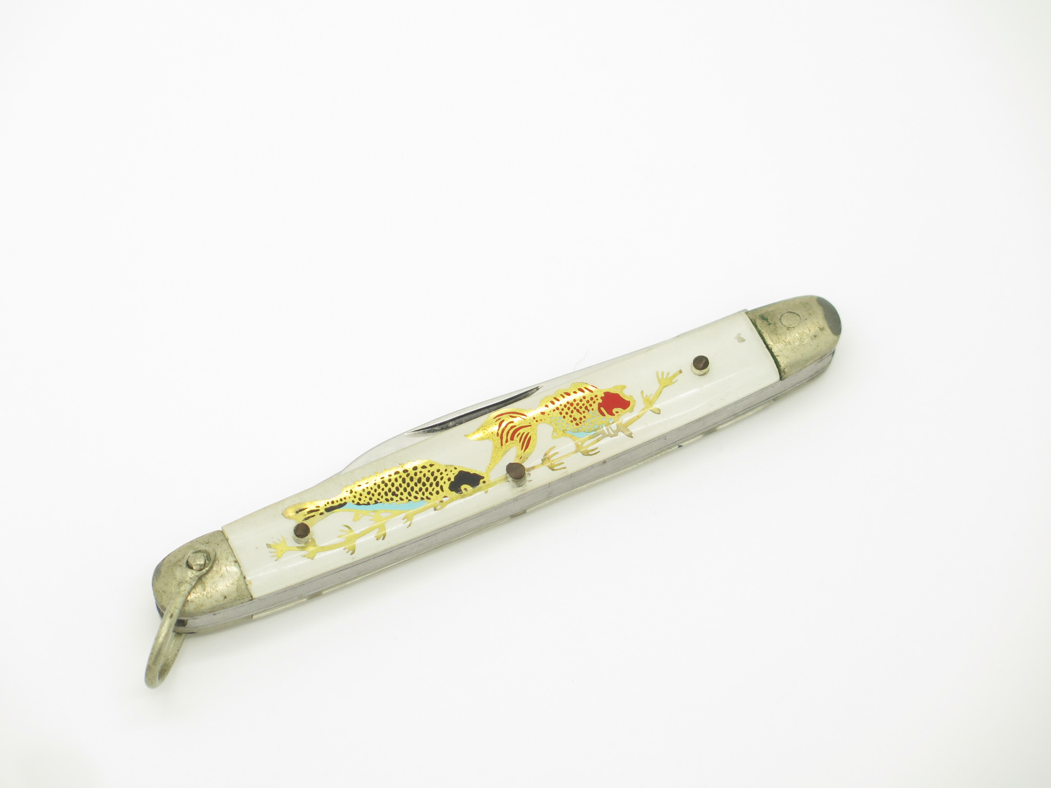 Vintage 1950s Yasuo Imai Seki Japan Koi Fish 3 Vintage 1950s Yasuo Imai Seki Japan Koi Fish 3