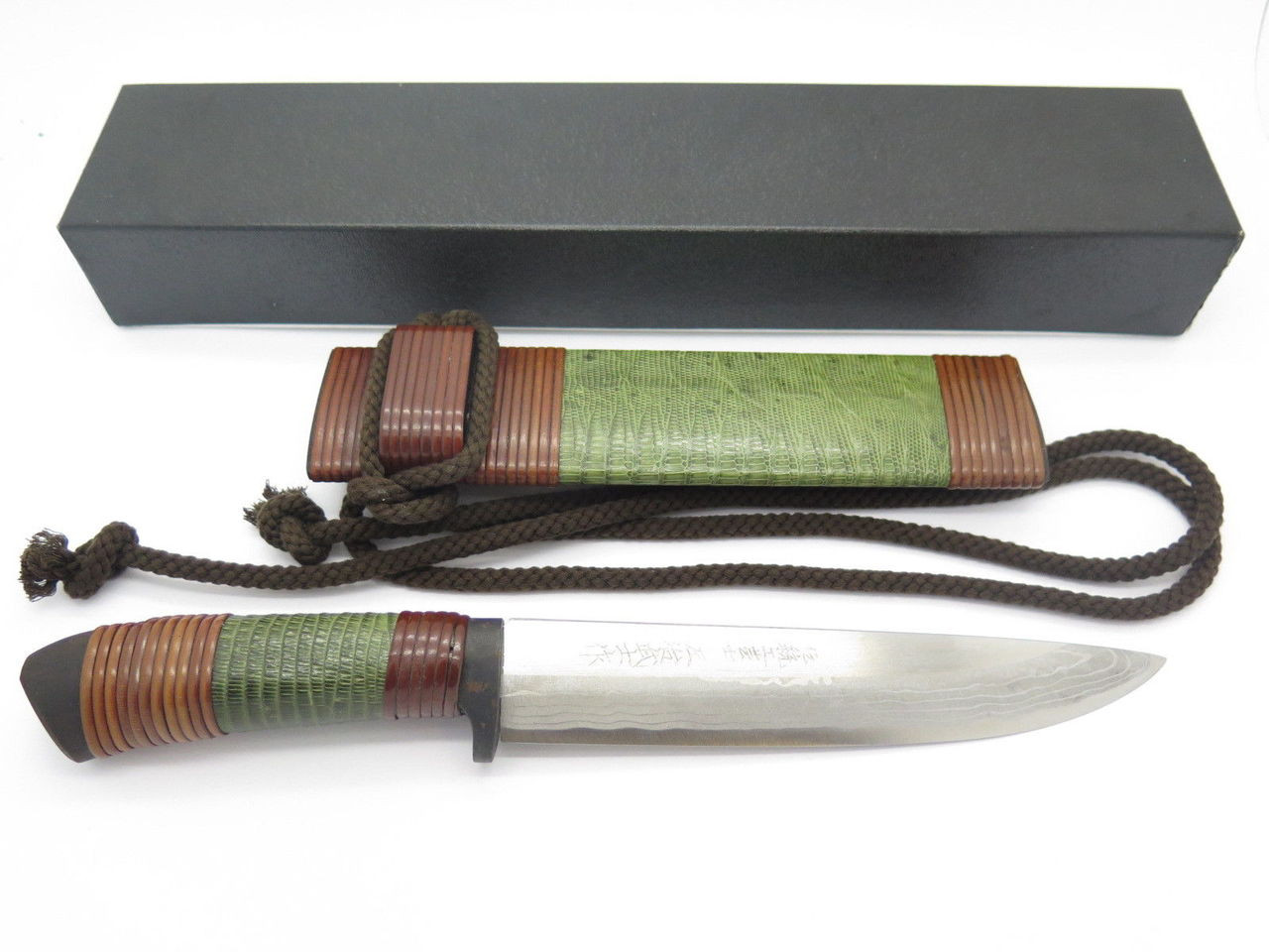 Takeshi Saji Snakeskin Japan Handmade Custom White Steel Damascus