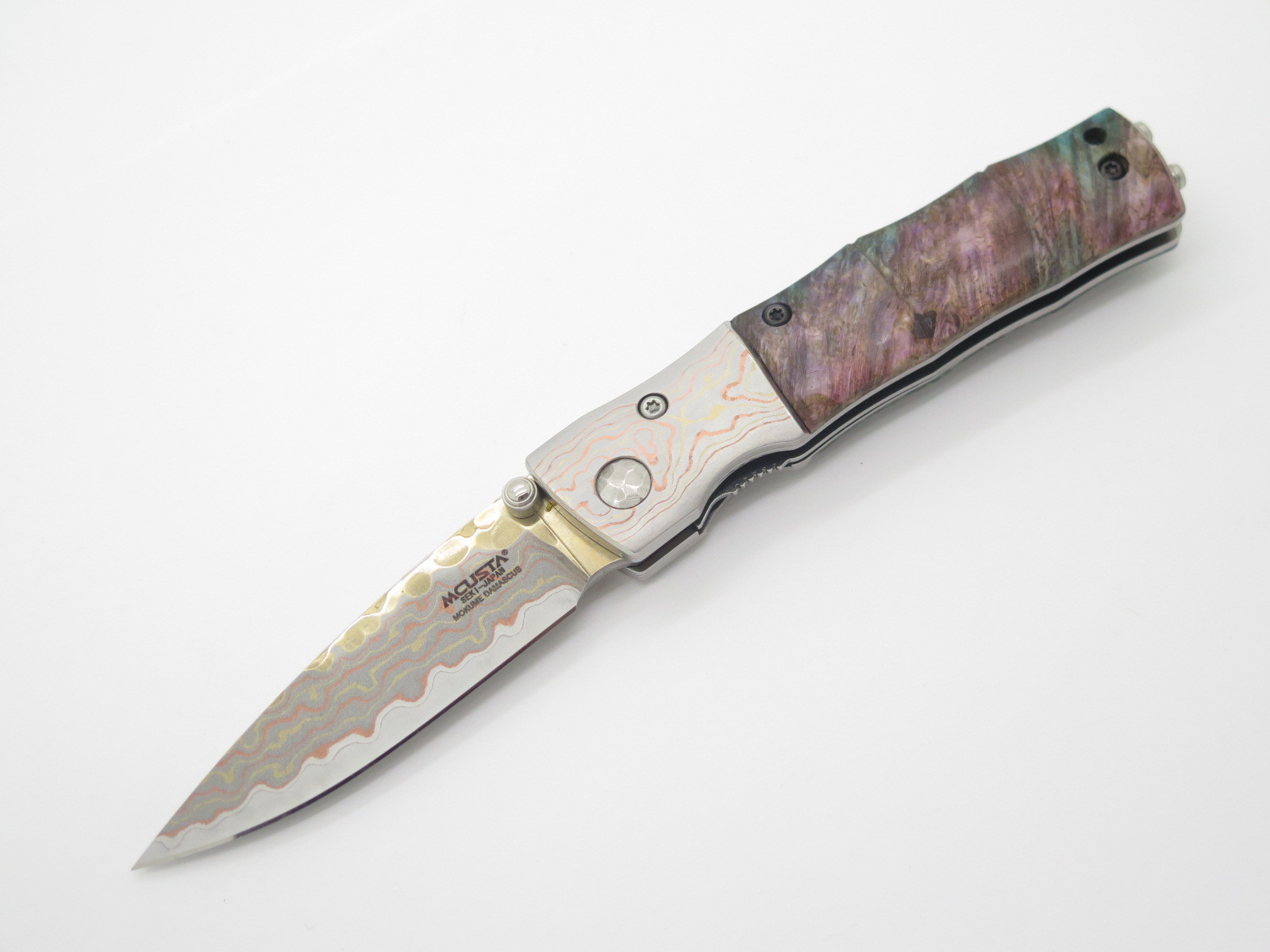 Mcusta Seki Japan Bamboo Limited Edition Mokume Damascus Folding