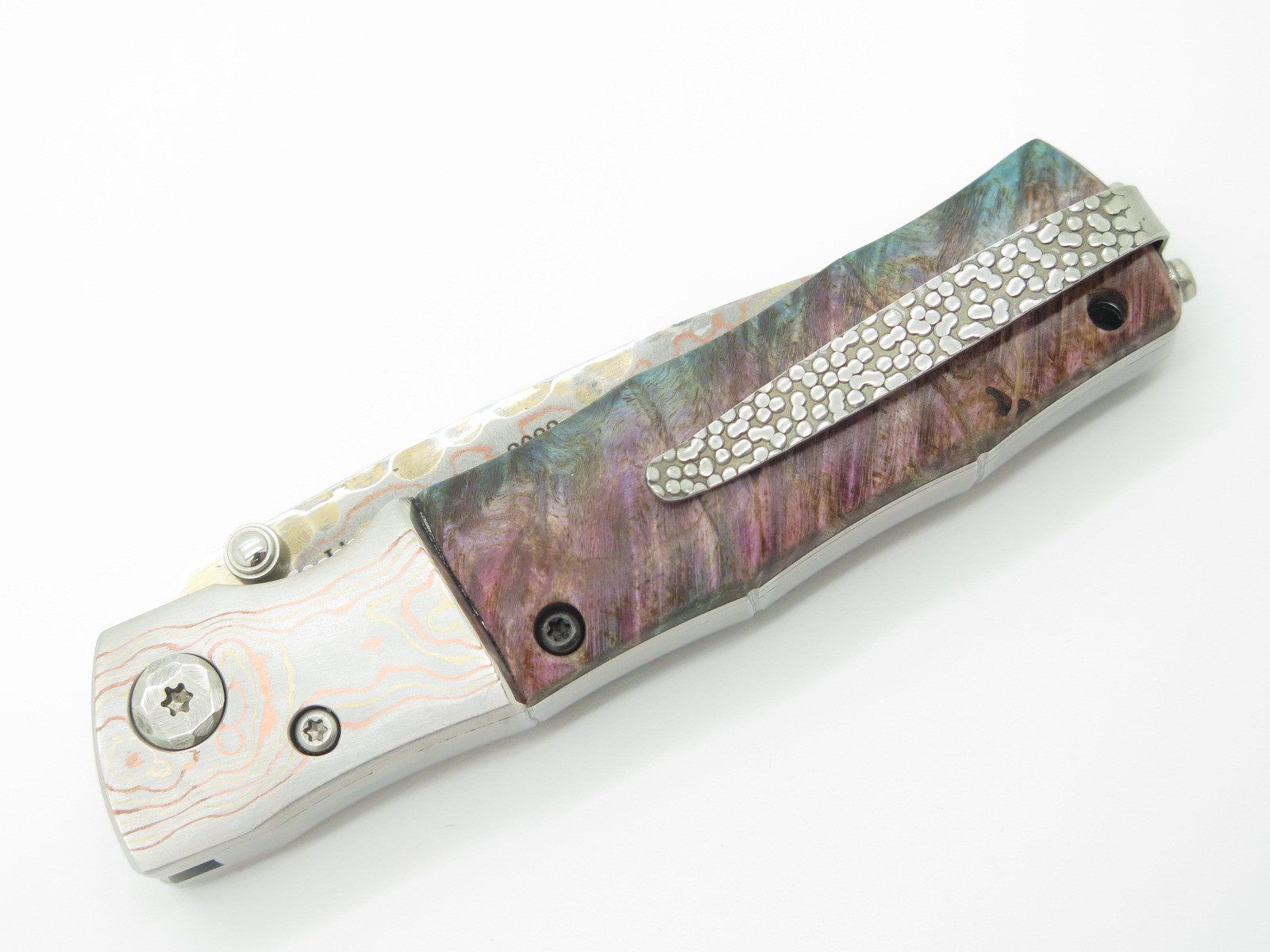 Mcusta Seki Japan Bamboo Limited Edition Mokume Damascus Folding