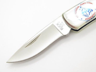 Vtg 1994 Buck 525 Gent PRCA Pro Rodeo Cowboy Folding Lockback Pocket