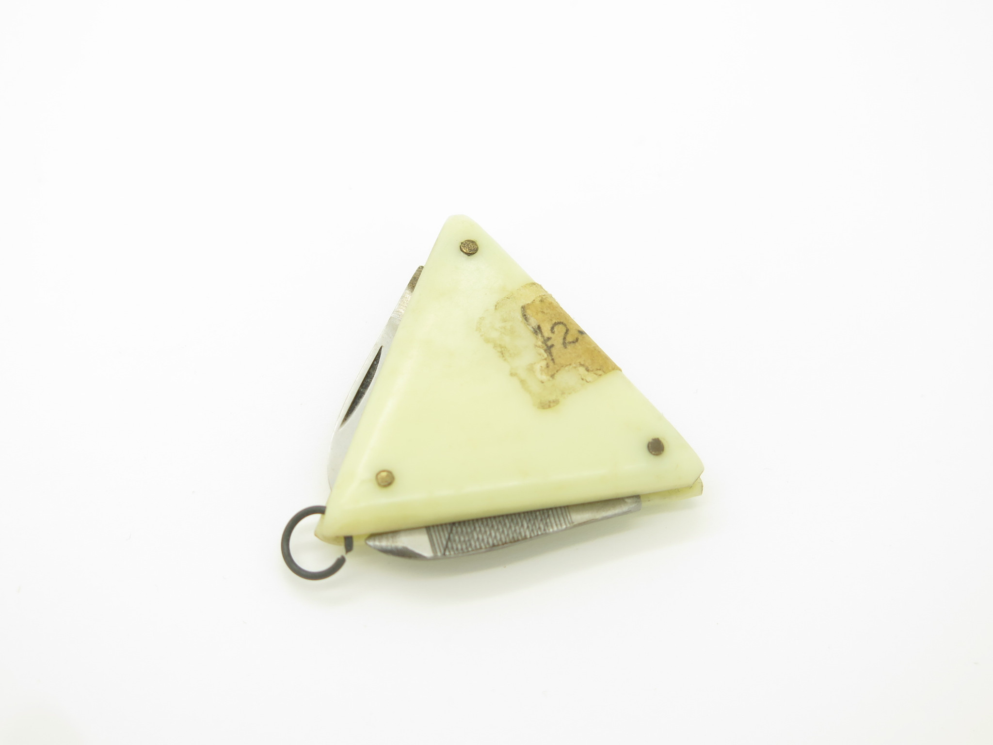 Vintage '70s Prototype Seki Japan Miniature White Folding Triangle
