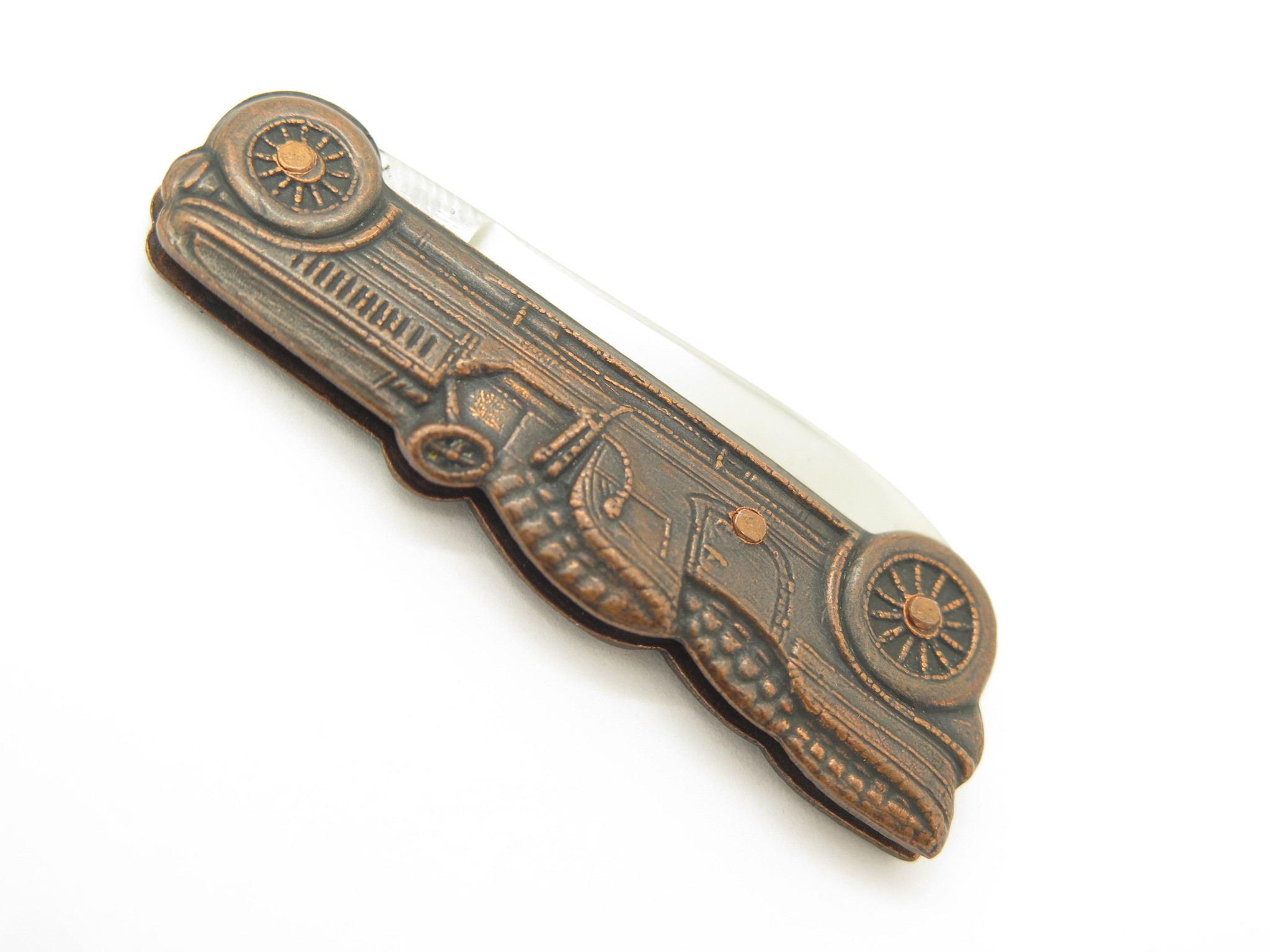 Sold at Auction: Vtg Parker cut co. Naked lady brass pocket knife