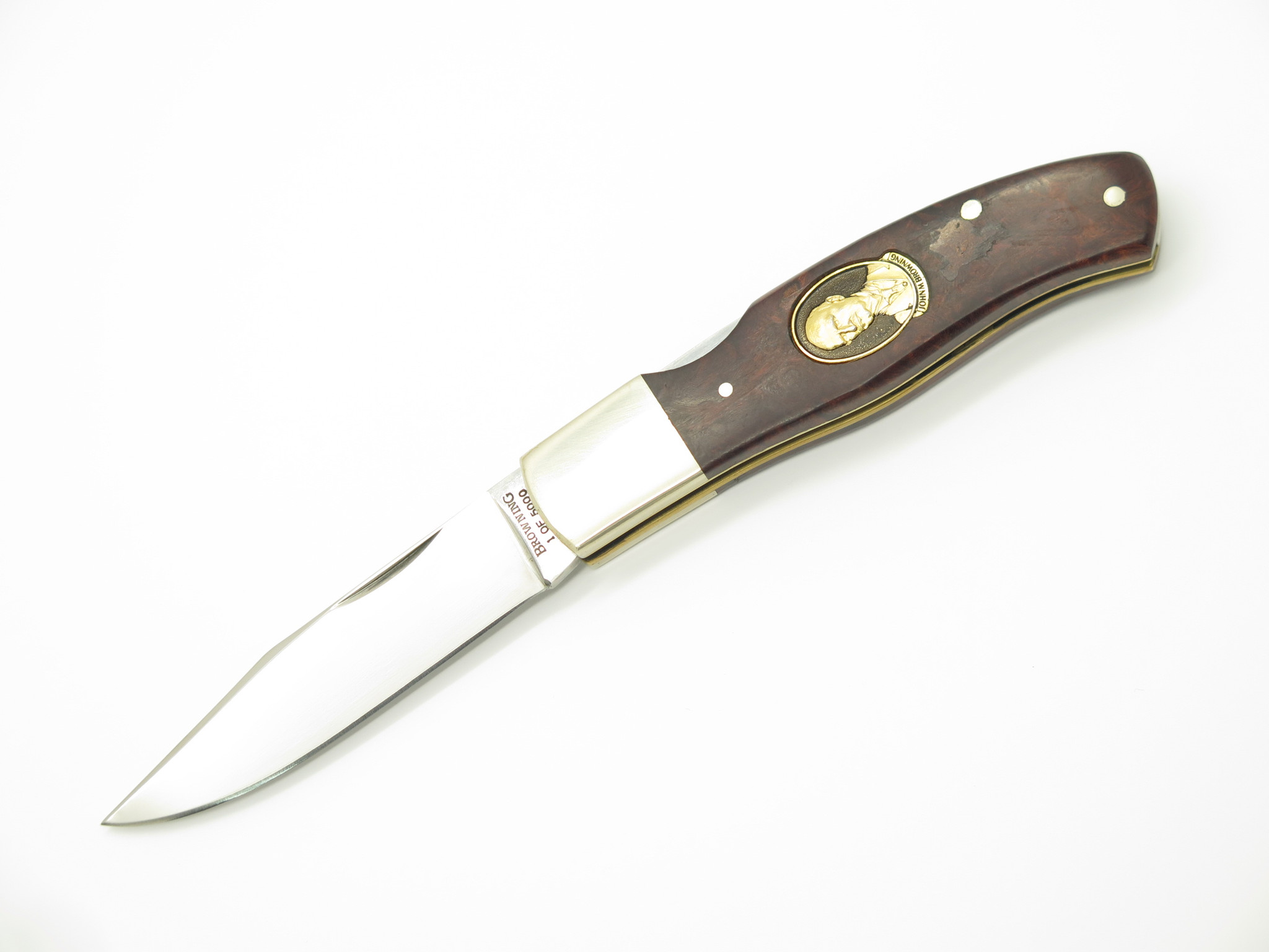 魅了 Vintage Browning 152 Limited Edition Seki Japan Wood 3.75 ハンティングナイフ、狩猟刀