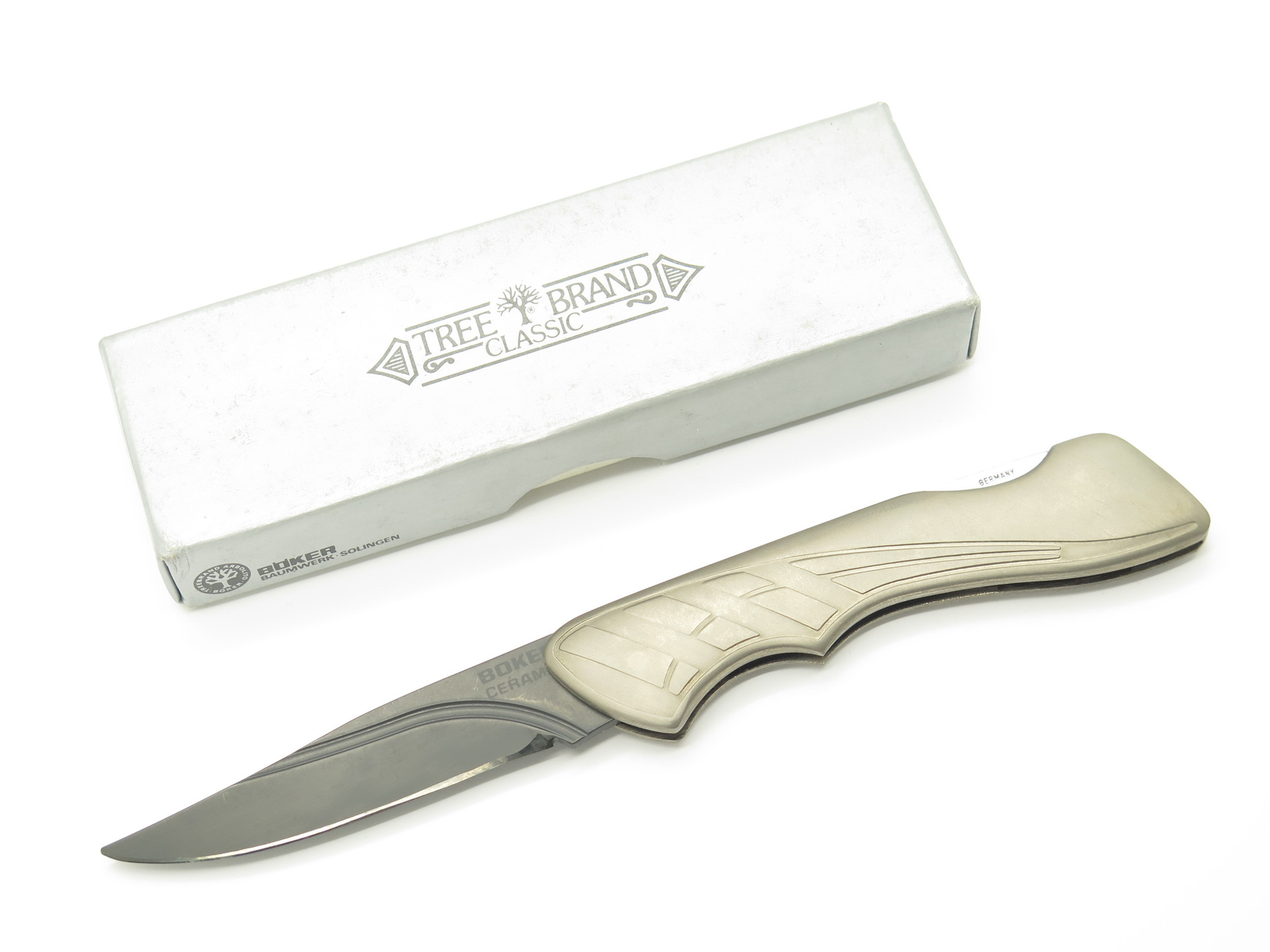 Vintage Boker Germany Ceramic 2040 Titanium 4.5