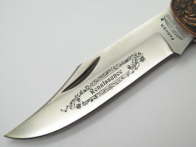 Vtg Parker Custom Seki Japan Renaissance Copper Scroll Folding