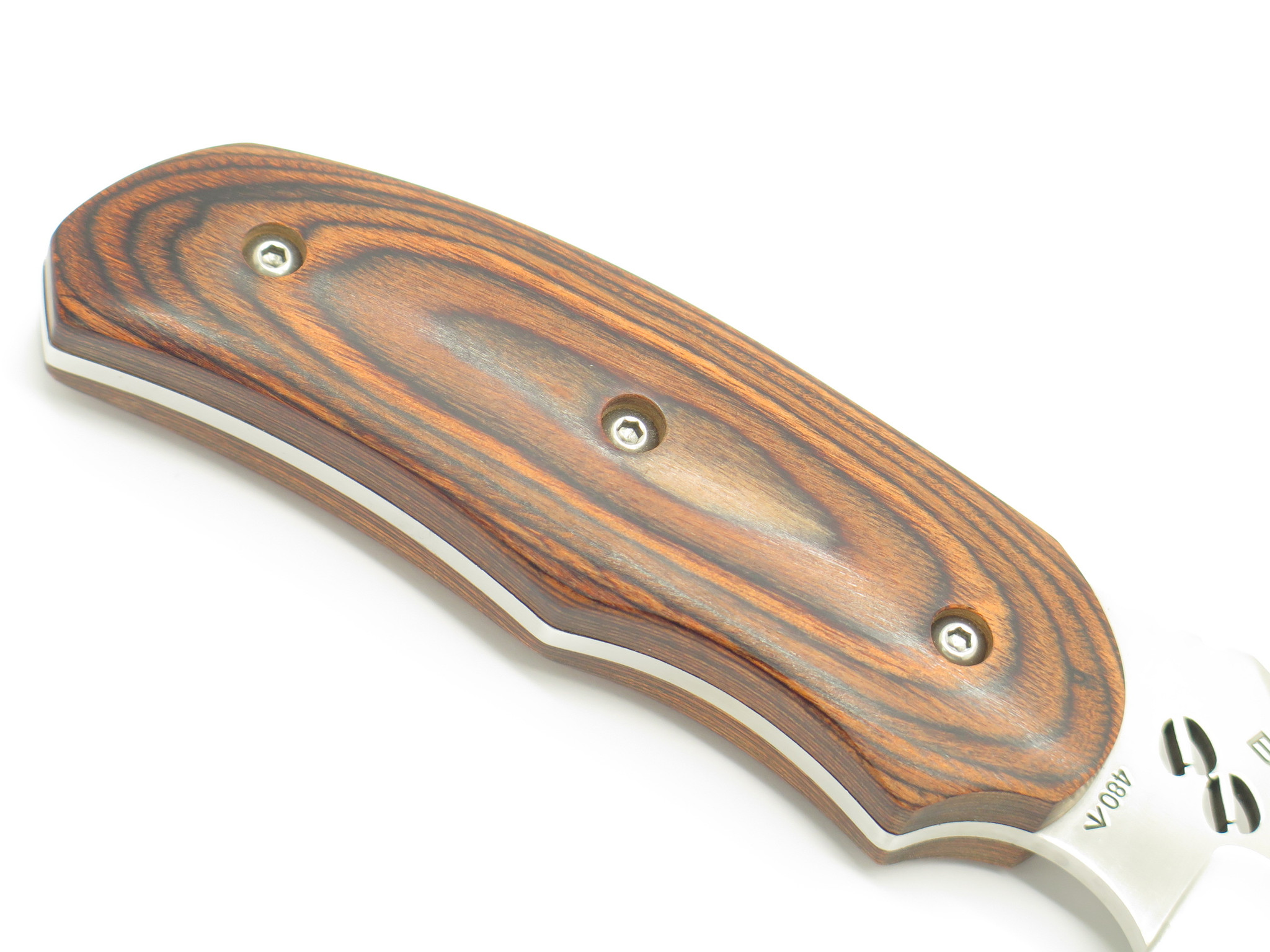 2008 Buck 480 RMEF Elk Hoof Cutout Fixed Blade Hunting Knife