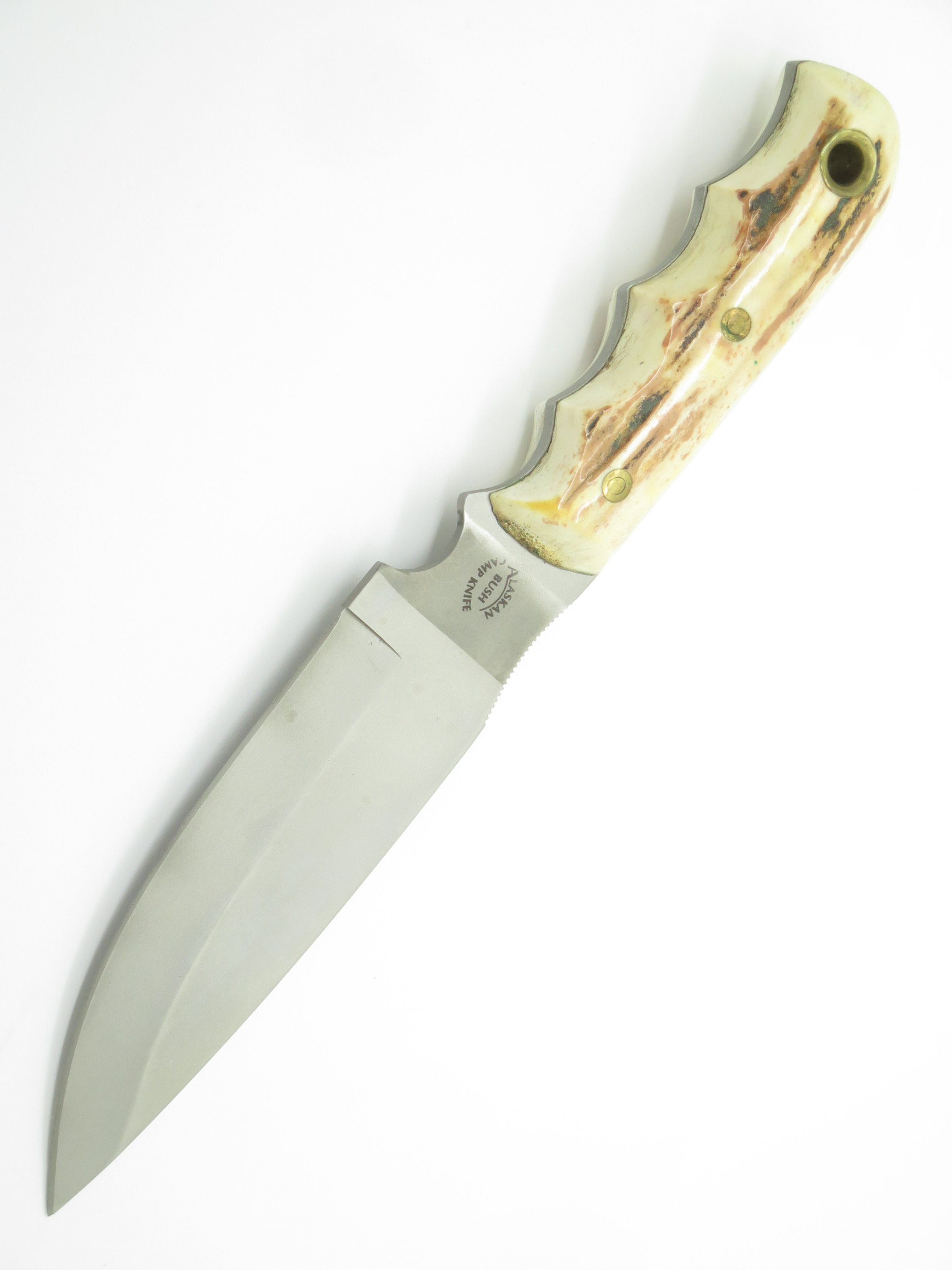 Knives of Alaska Stag Alaskan Bush Camp Fixed Blade Hunting Knife ...