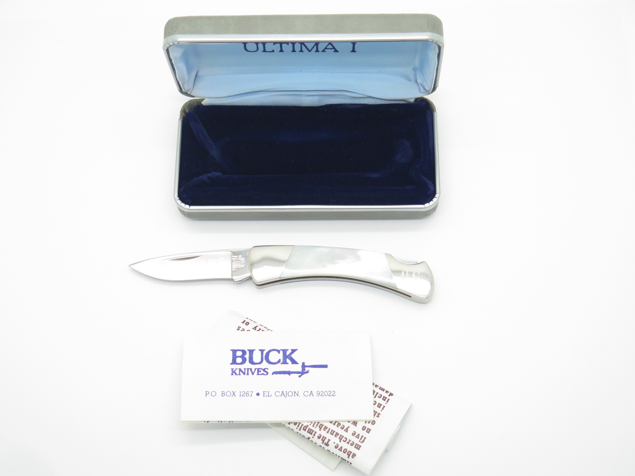Vintage 1988 Buck Ultima 1 507 Fishing & Hunting News MOP Folding 