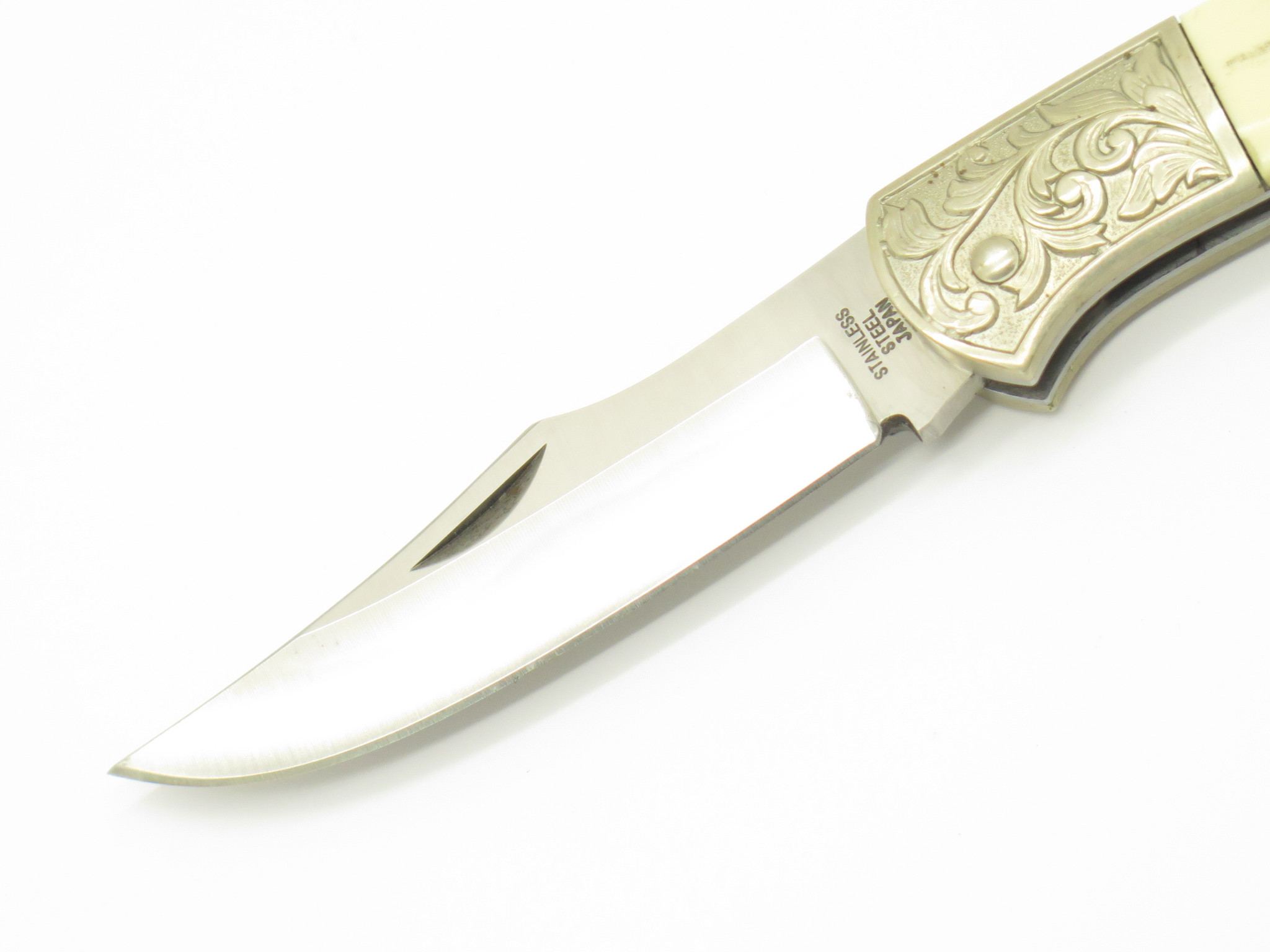 Vintage Explorer Seki Japan Folding Lockback Pocket Knife Resin