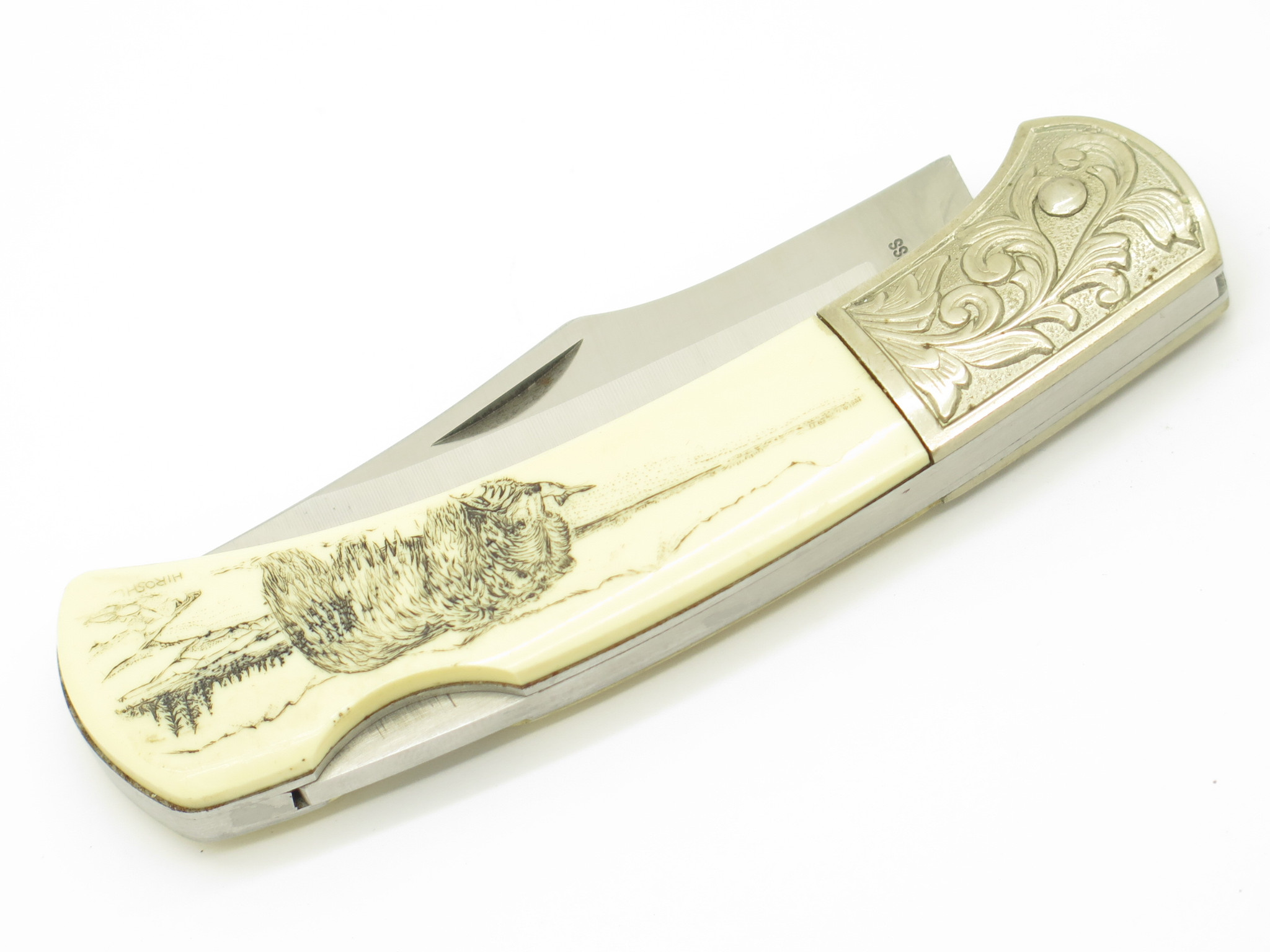 Vintage Explorer Seki Japan Folding Lockback Pocket Knife Resin