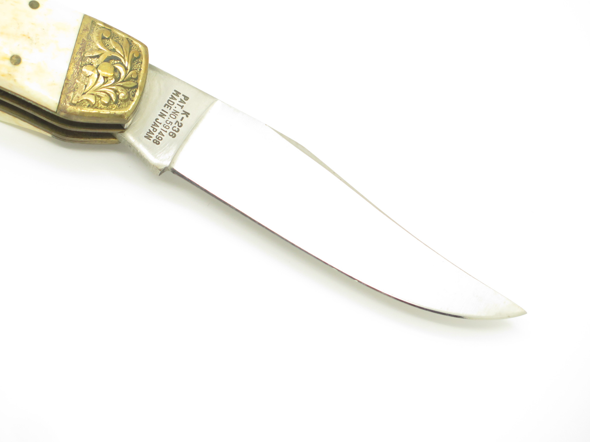 Vintage 1980s Parker Imai Seki Japan K236 Bone Longhorn Folding