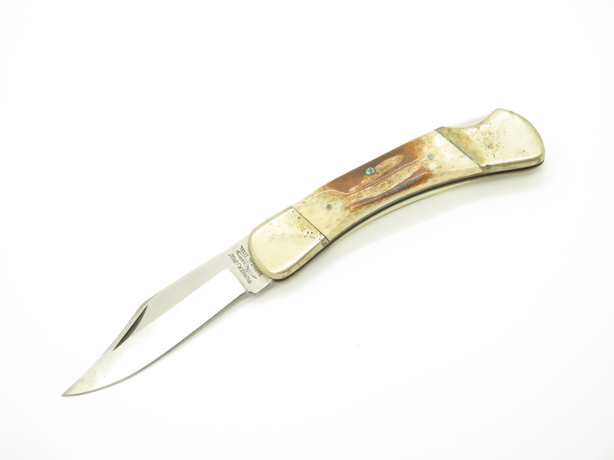 稀少【神フェード】【野村訓市氏着用 】80s MichiganChoreCoat Vintage 1980s Parker Imai Seki Japan K249 Stag Folding Lockback