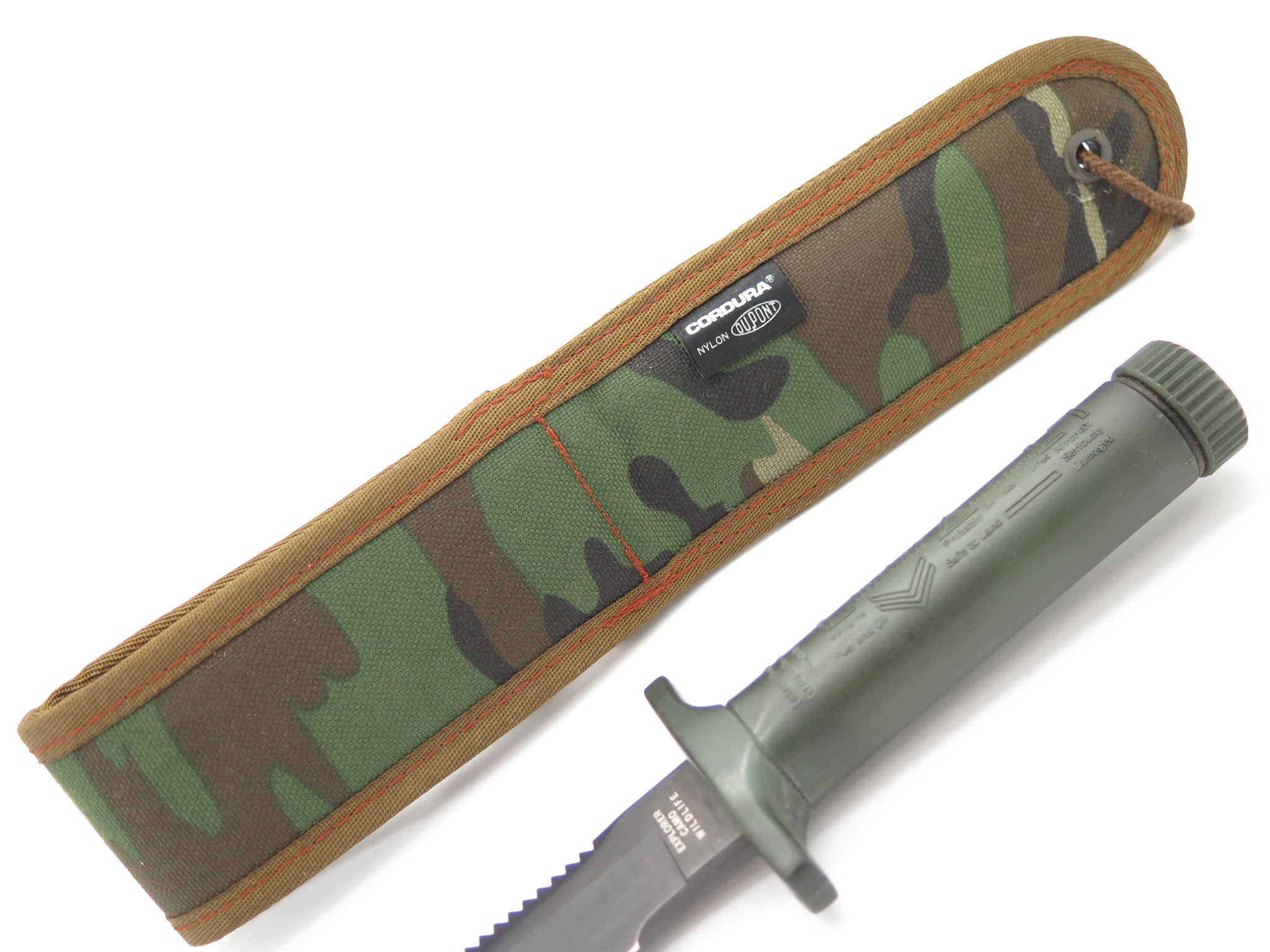 Vtg Explorer Camo Wildlife Fixed 5 1/4
