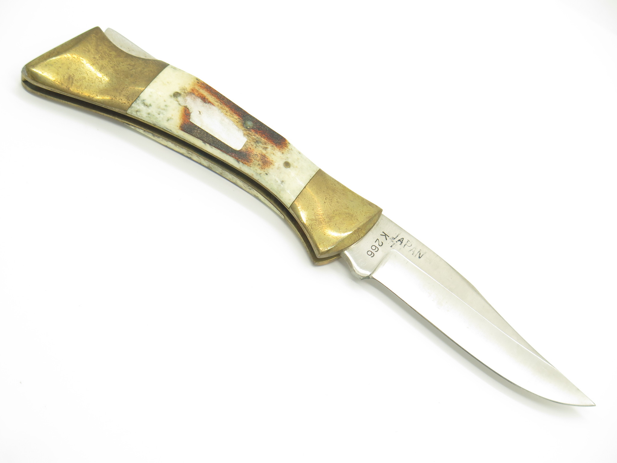 Vintage 1980s Parker Imai Seki Japan K266 Stag Folding Lockback