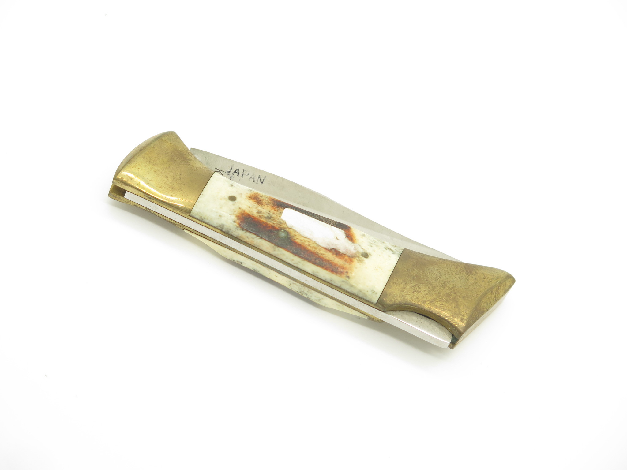 Vintage 1980s Parker Imai Seki Japan K266 Stag Folding Lockback