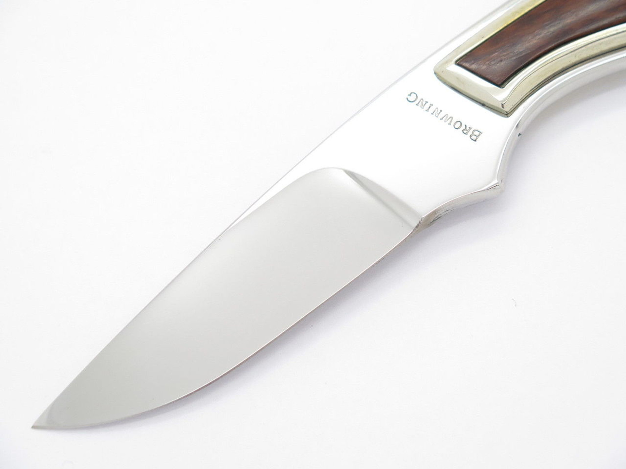 Vintage Browning 377 Custom Tak Fukuta Mirror AUS-8 Fixed Blade Vintage Browning 377 Custom Tak Fukuta Mirror AUS-8 Fixed Blade