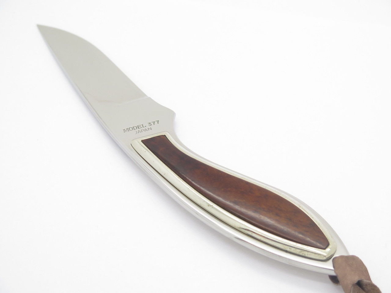 Vintage Browning 377 Custom Tak Fukuta Mirror AUS-8 Fixed Blade