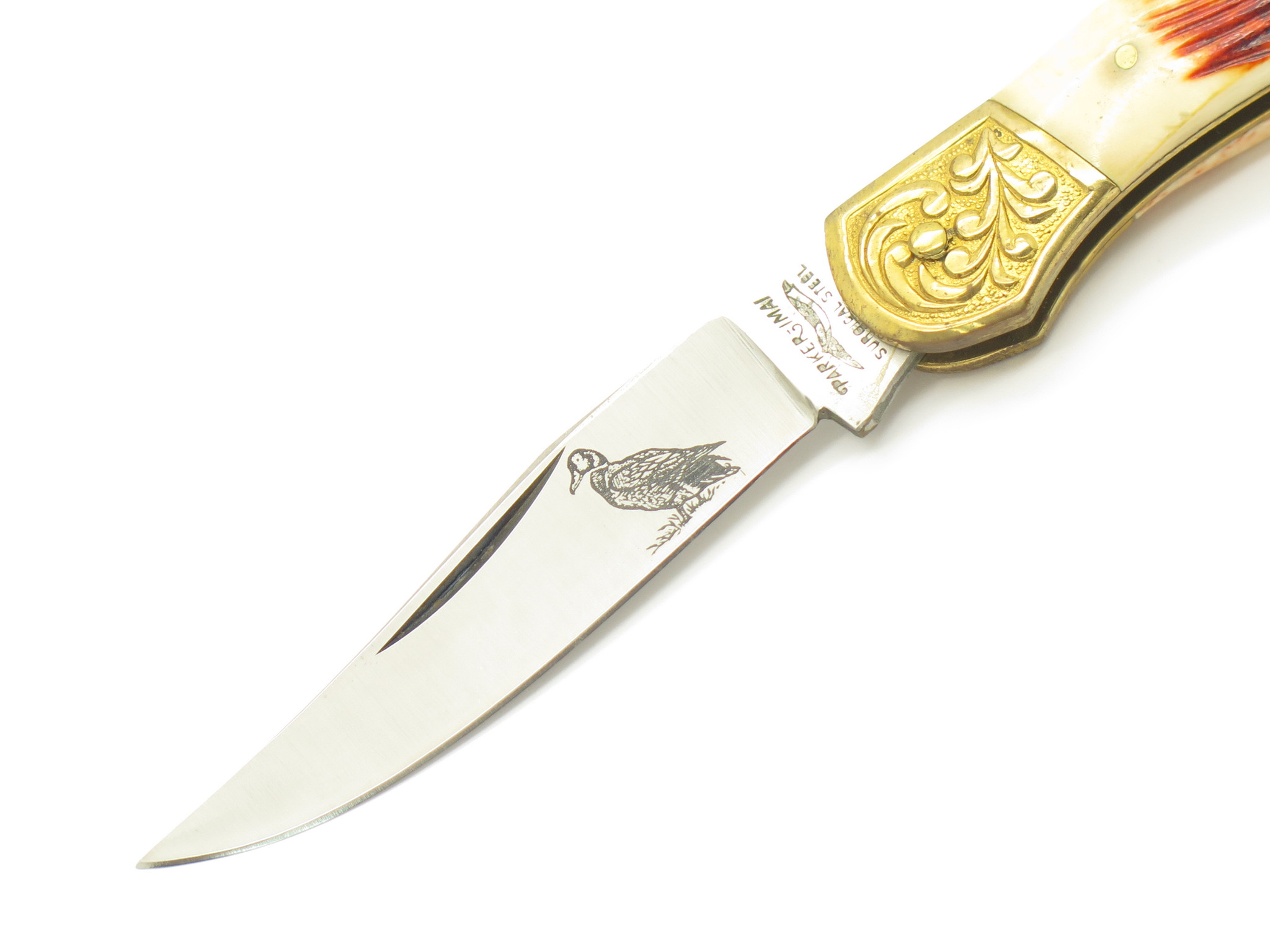 Vintage 1980s Parker Imai Seki Japan K74-B Jigged Bone Folding