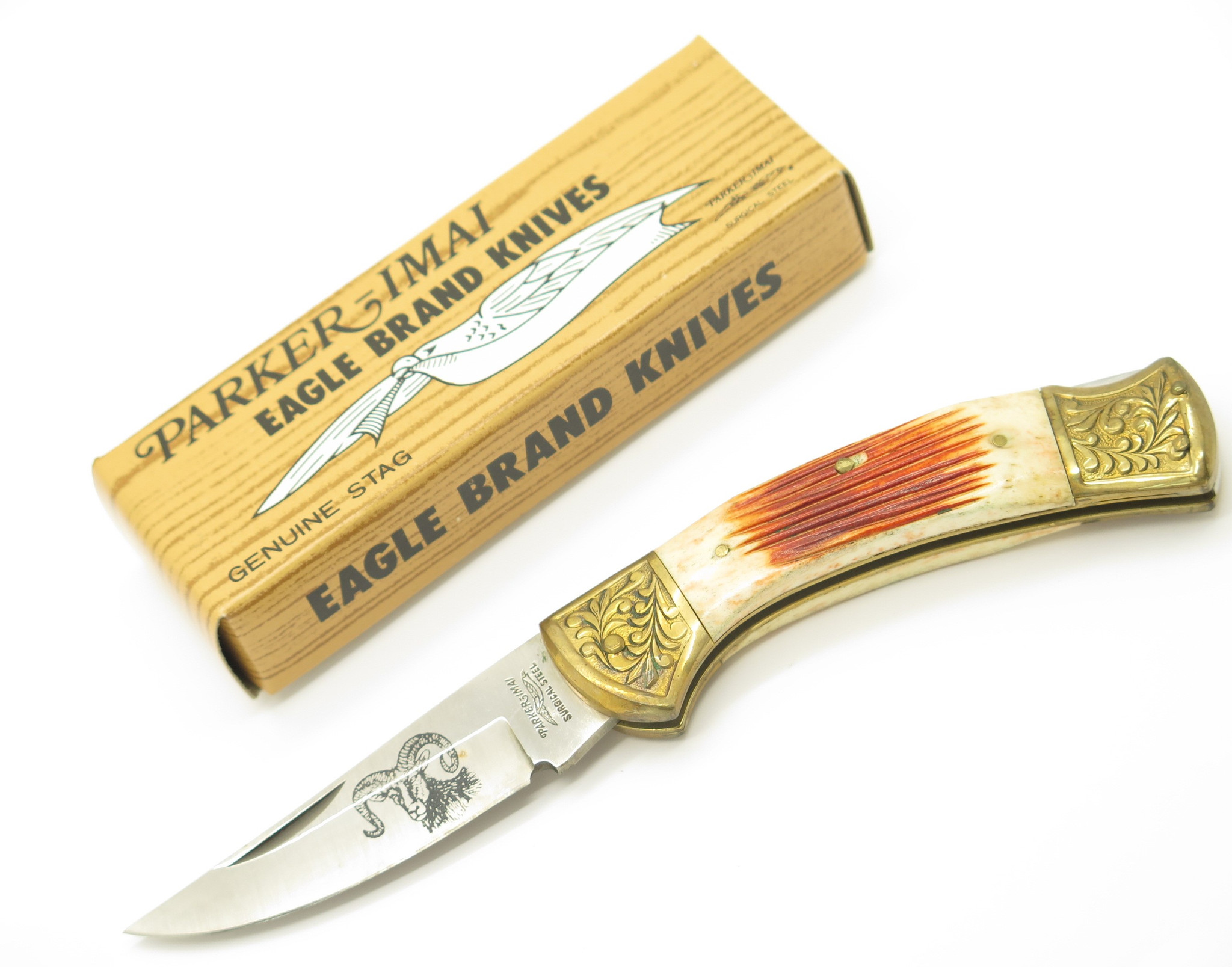 Vintage 1980s Parker Imai Seki Japan K116-C Jigged Bone