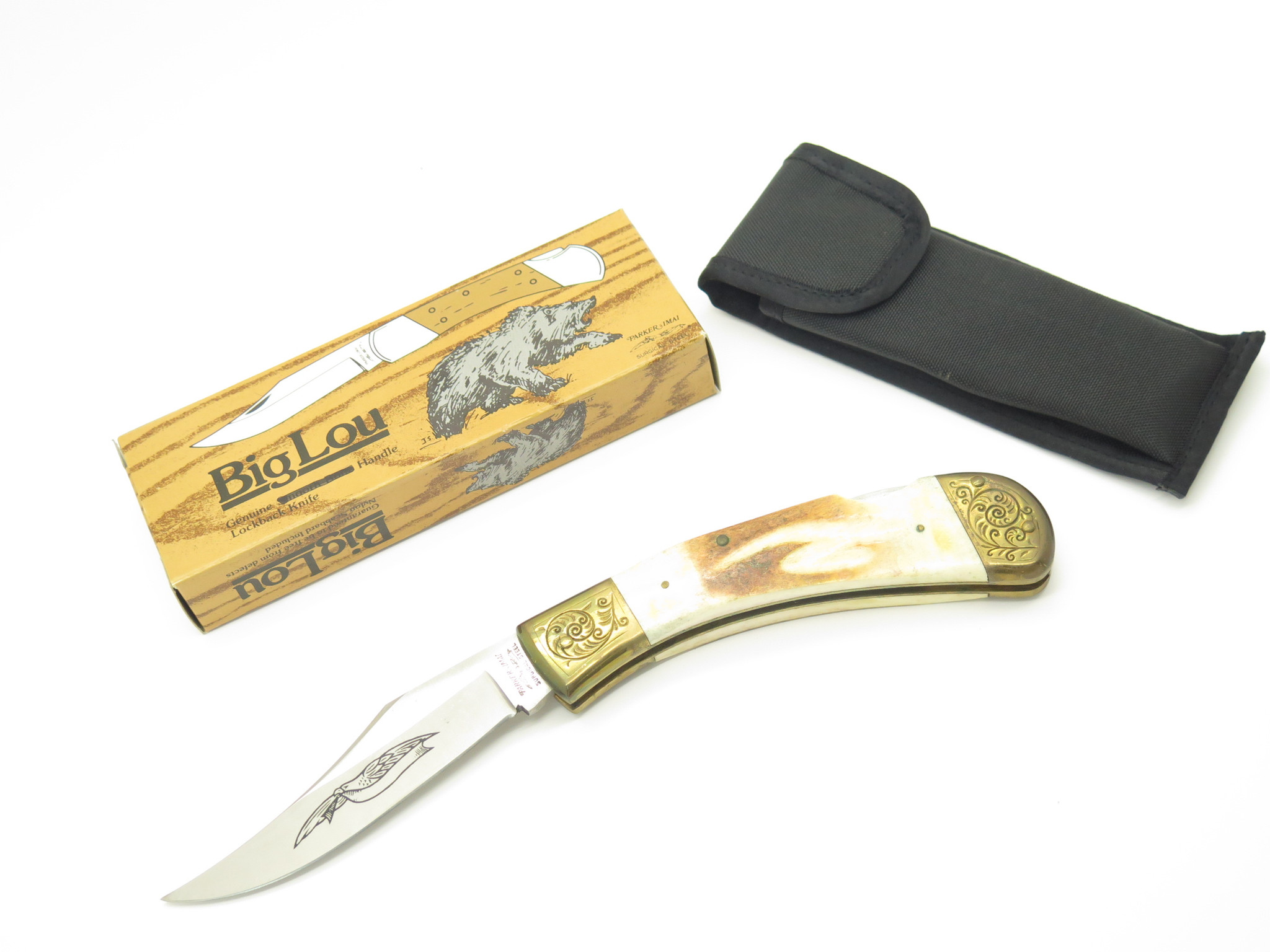 Vintage 1980s Parker Imai Seki Japan K540-C Stag 5 Vintage 1980s Parker Imai Seki Japan K540-C Stag 5