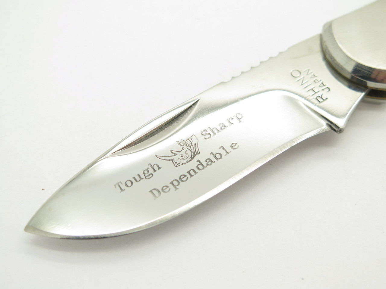 rhino様 Rhino Tough Sharp Dependable Ebony Lockback Folding Hunter Knife