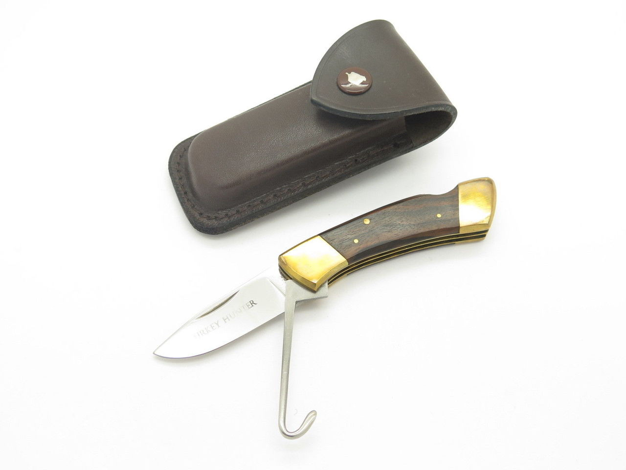 Vtg Explorer 11-330 Turkey Folding Hunter Seki Japan Lockback