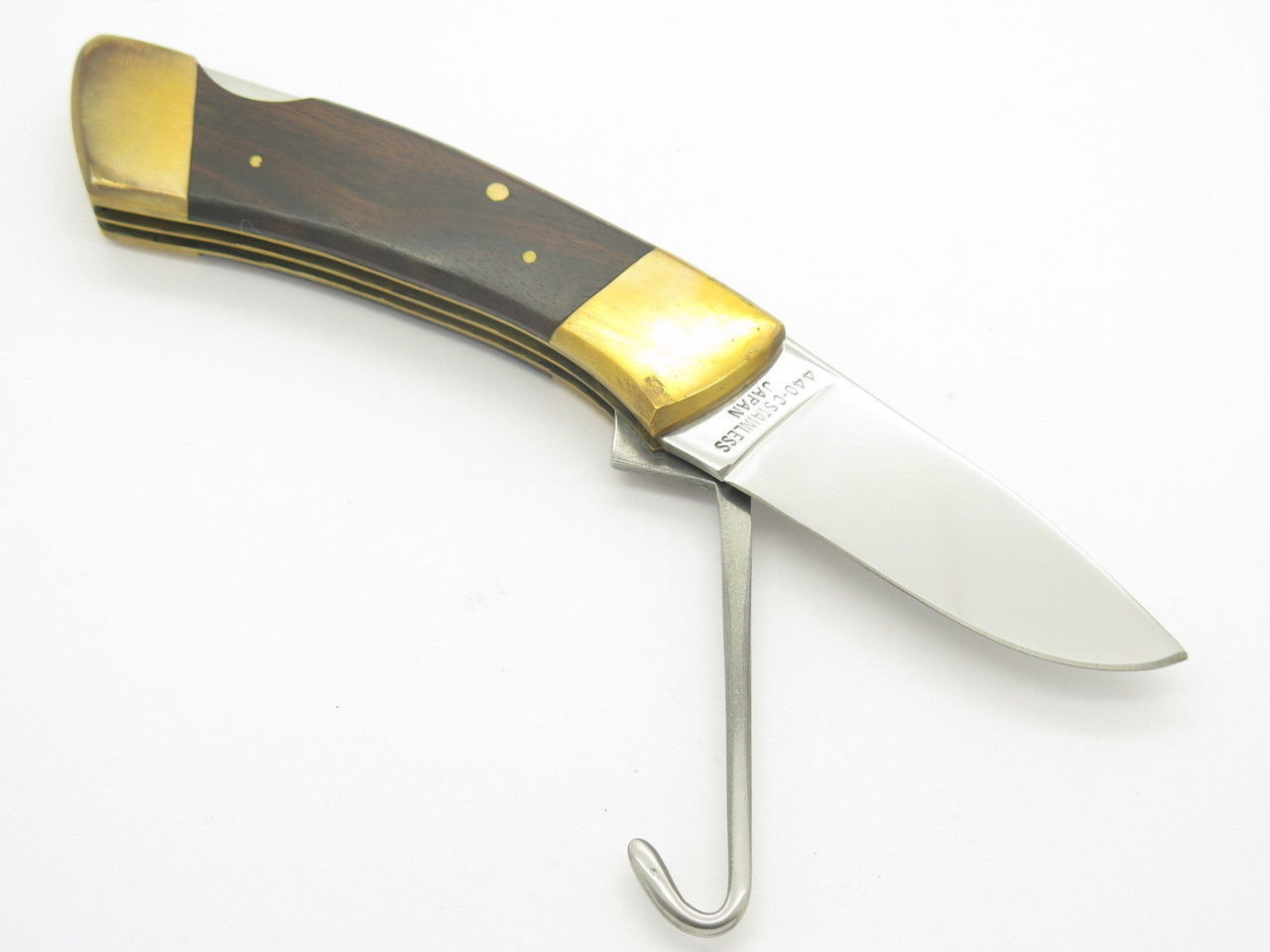 Vtg Explorer 11-330 Turkey Folding Hunter Seki Japan Lockback