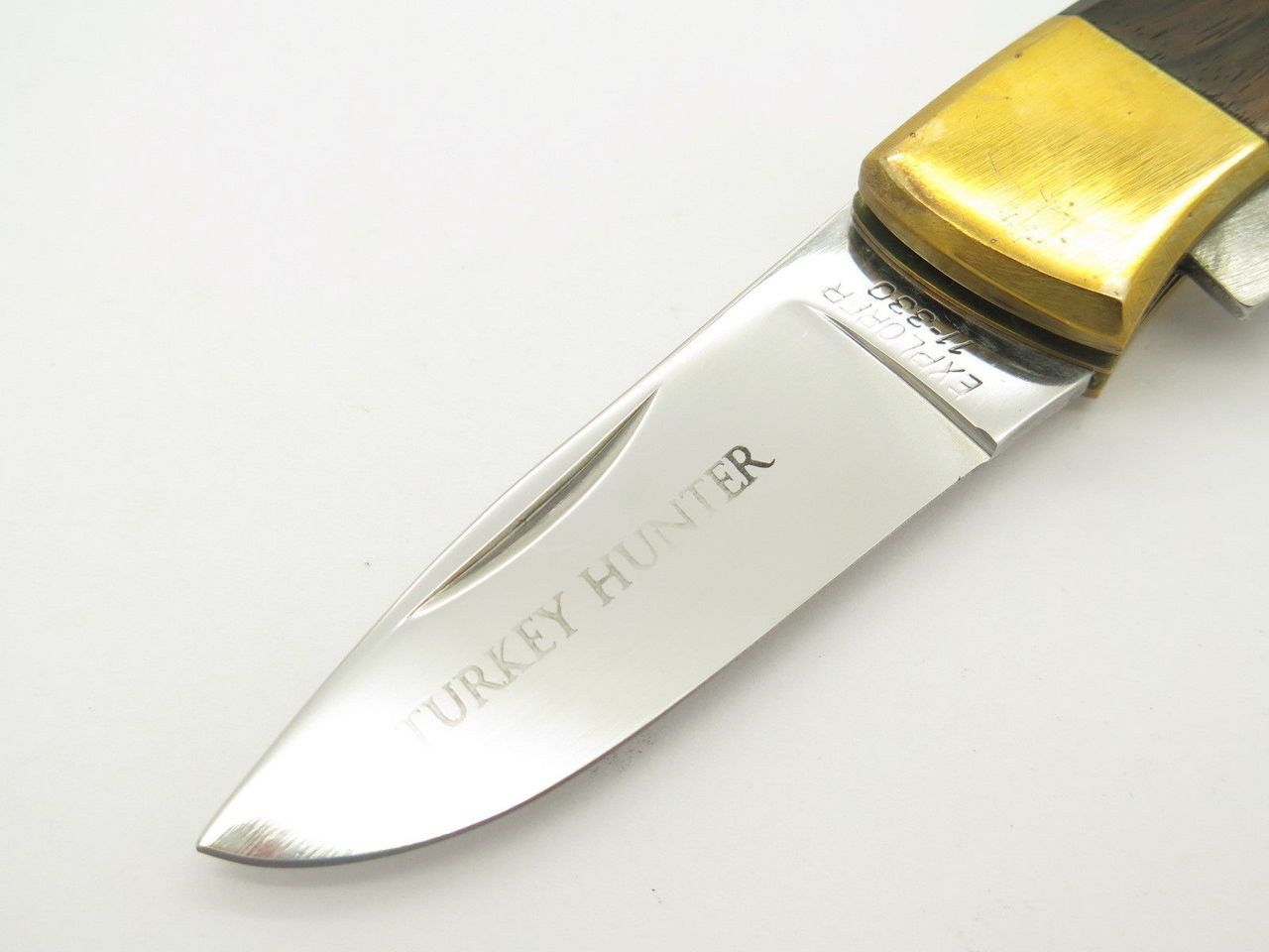 Vtg Explorer 11-330 Turkey Folding Hunter Seki Japan Lockback