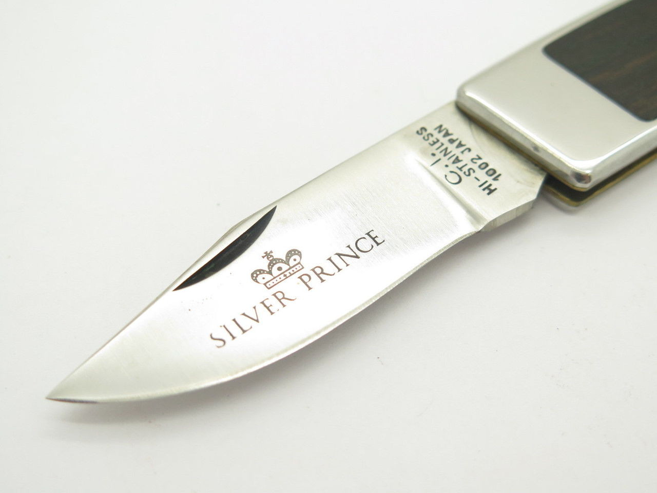 Vtg C I Silver Prince 1002 Seki Japan Gentleman Stainless Lockback
