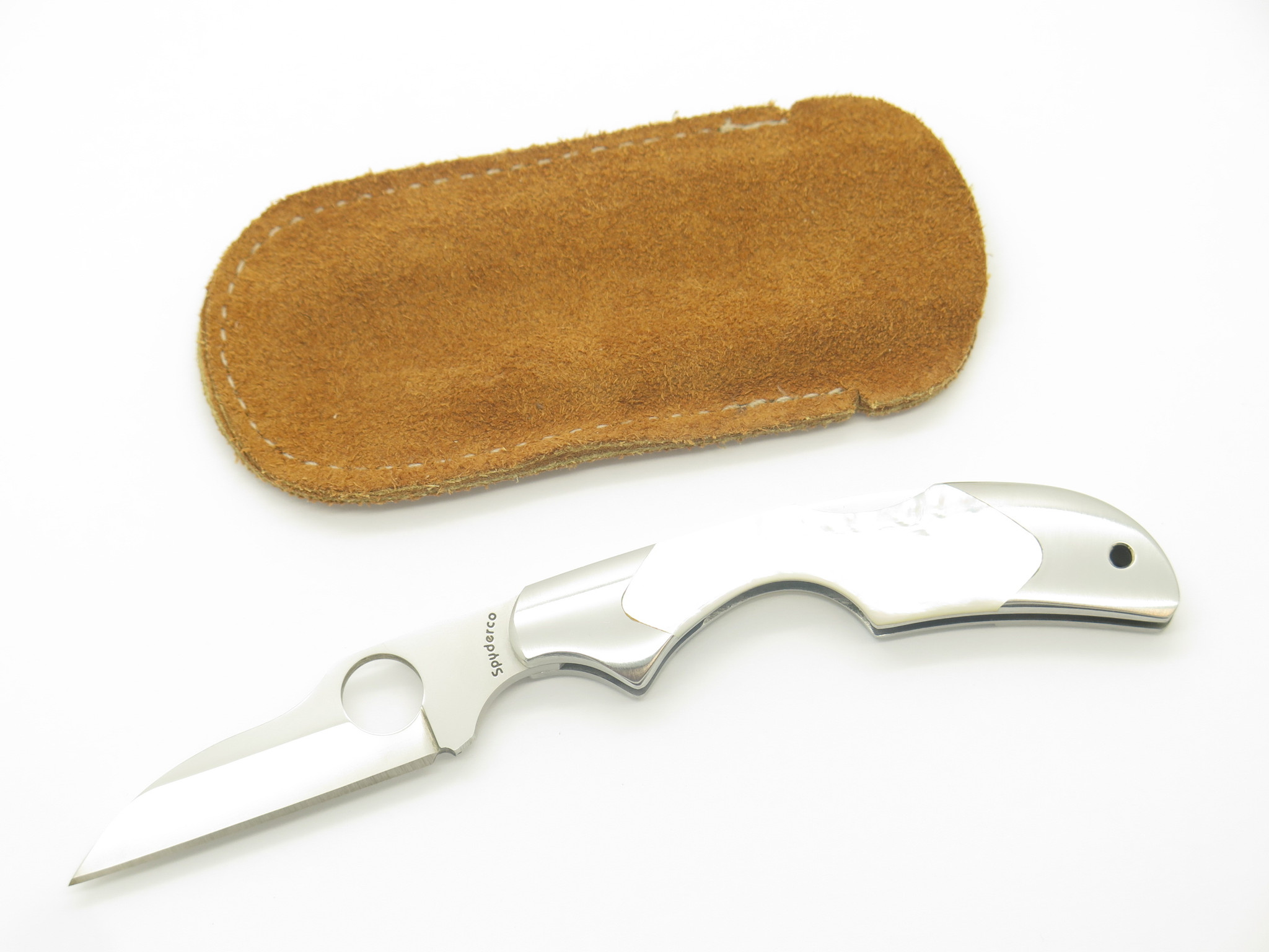 Spyderco Kiwi Seki Japan VG-10 Mother of Pearl Folding Pocket