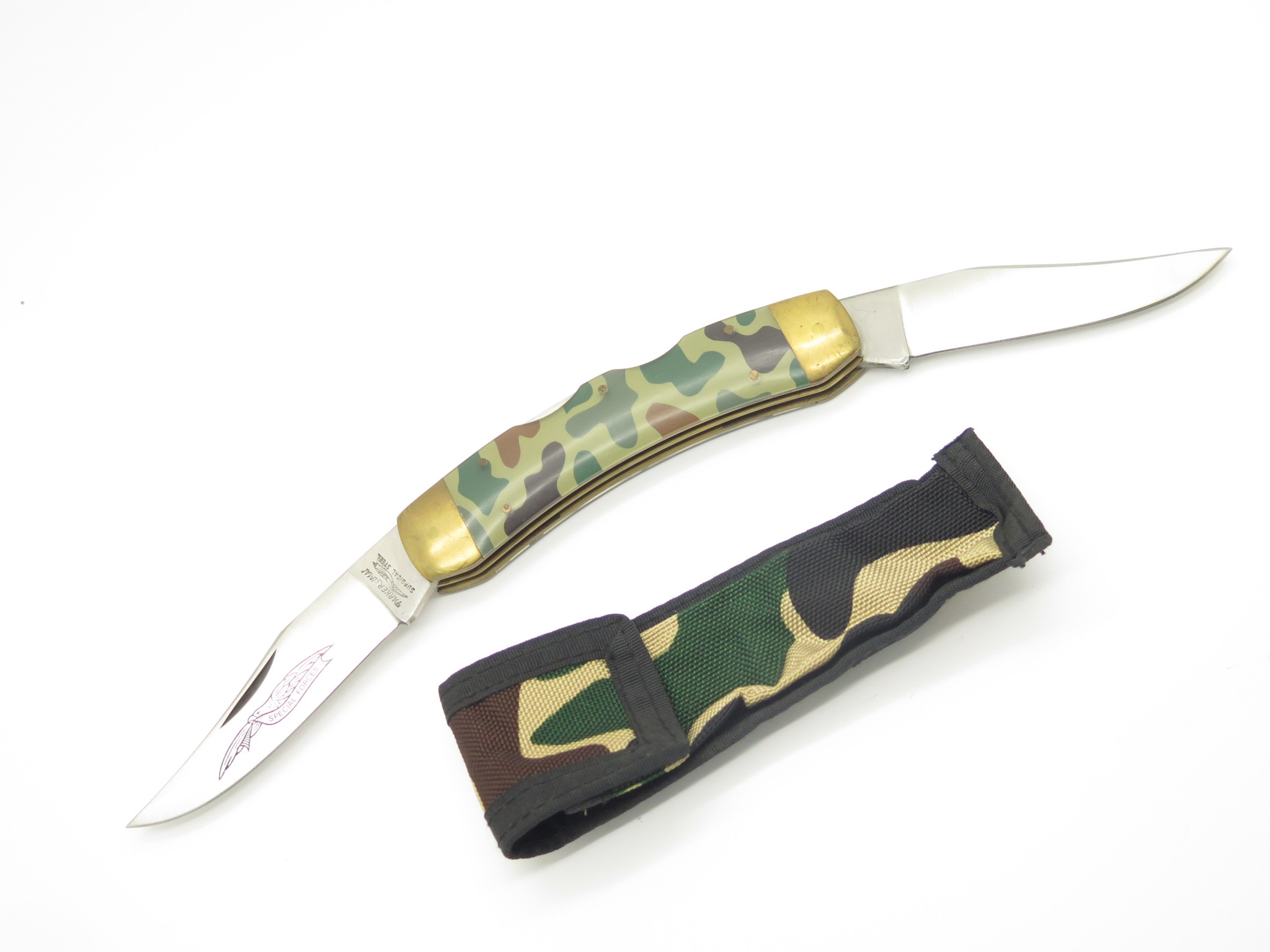 Vintage 1980s Parker Imai Seki Japan K236 Camo Longhorn Folding