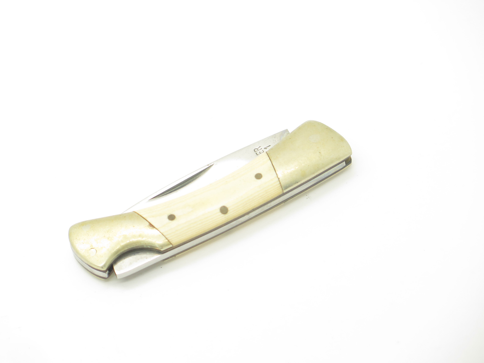 Vtg 80s Explorer 11-391 Imai Seki Japan White Micarta Small 2.75