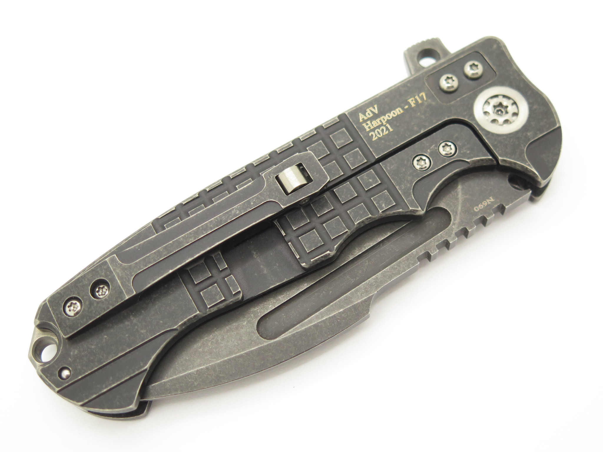 ADV Harpoon F-17 Andre De Villiers Black Titanium Folder Folding