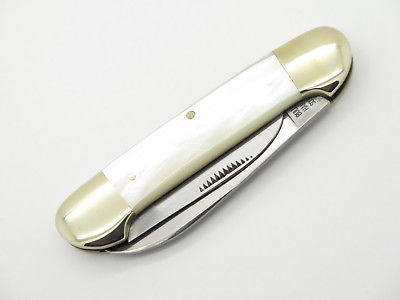 Vtg 1998 Bulldog Brand Solingen MOP Pearl Canoe Folding Pocket