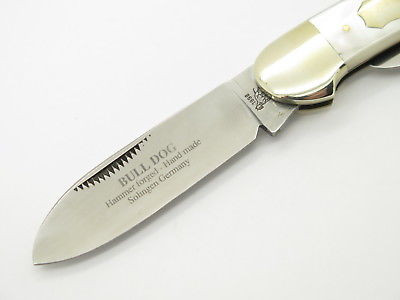 Vtg 1998 Bulldog Brand Solingen MOP Pearl Canoe Folding Pocket