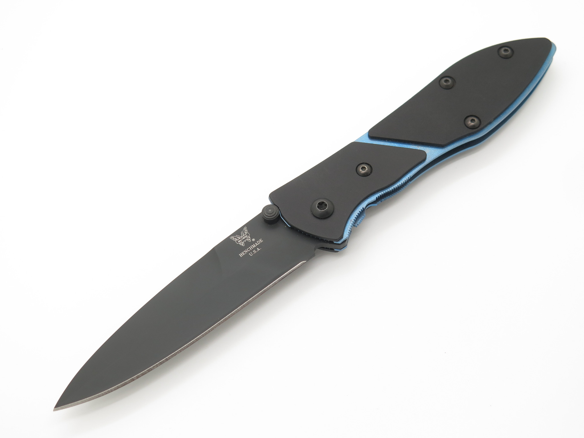 Vintage Benchmade USA 875 Sentinel ATS-34 Blue Folding Pocket