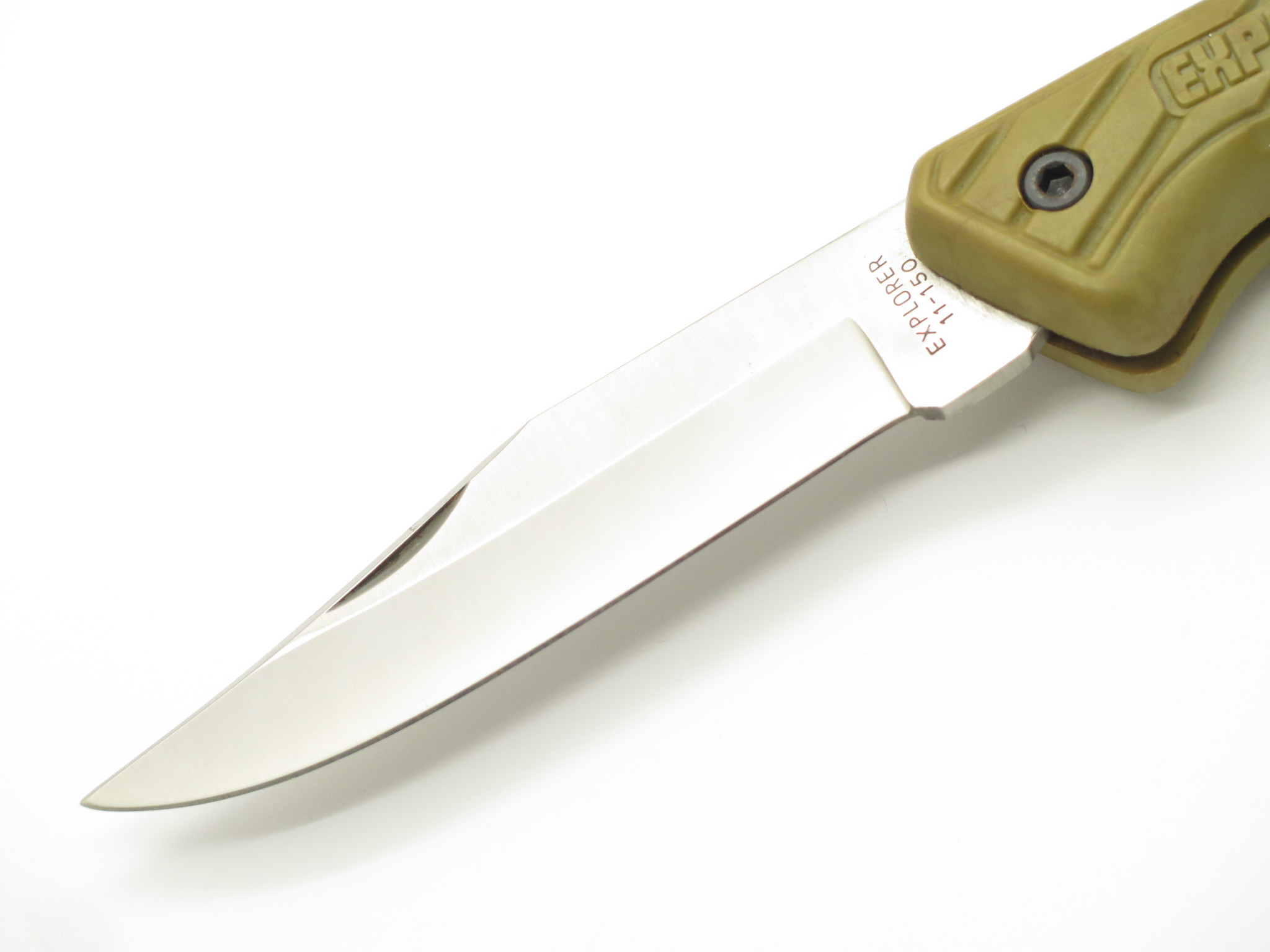 Vintage 1980s 11-150 Explorer Seizo Imai Seki Japan Green Lockback