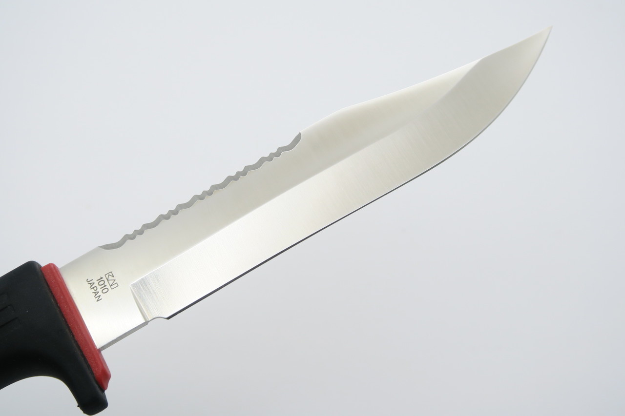 Vtg Kershaw Kai 1010 Roughback Seki Japan AUS6A Fixed Blade