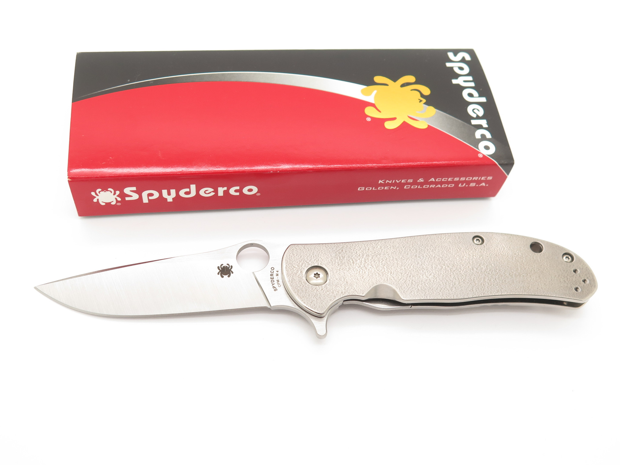 Spyderco C214TIP Gayle Bradley Advocate CPM-M4 Titanium Framelock