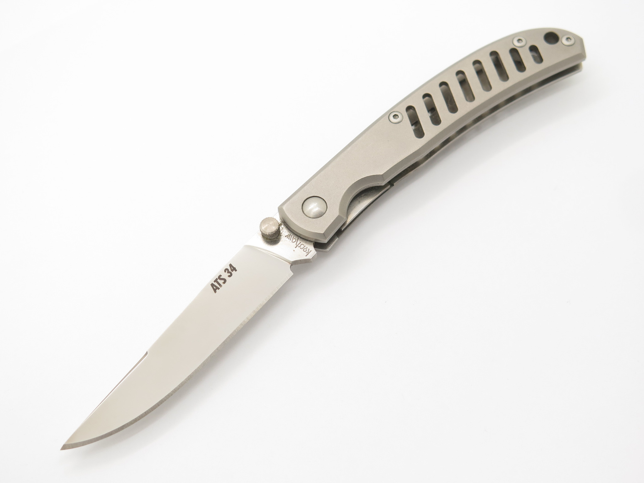 Vintage Kershaw 1430 Small Titanium Hawk Seki Japan ATS-34 Folding